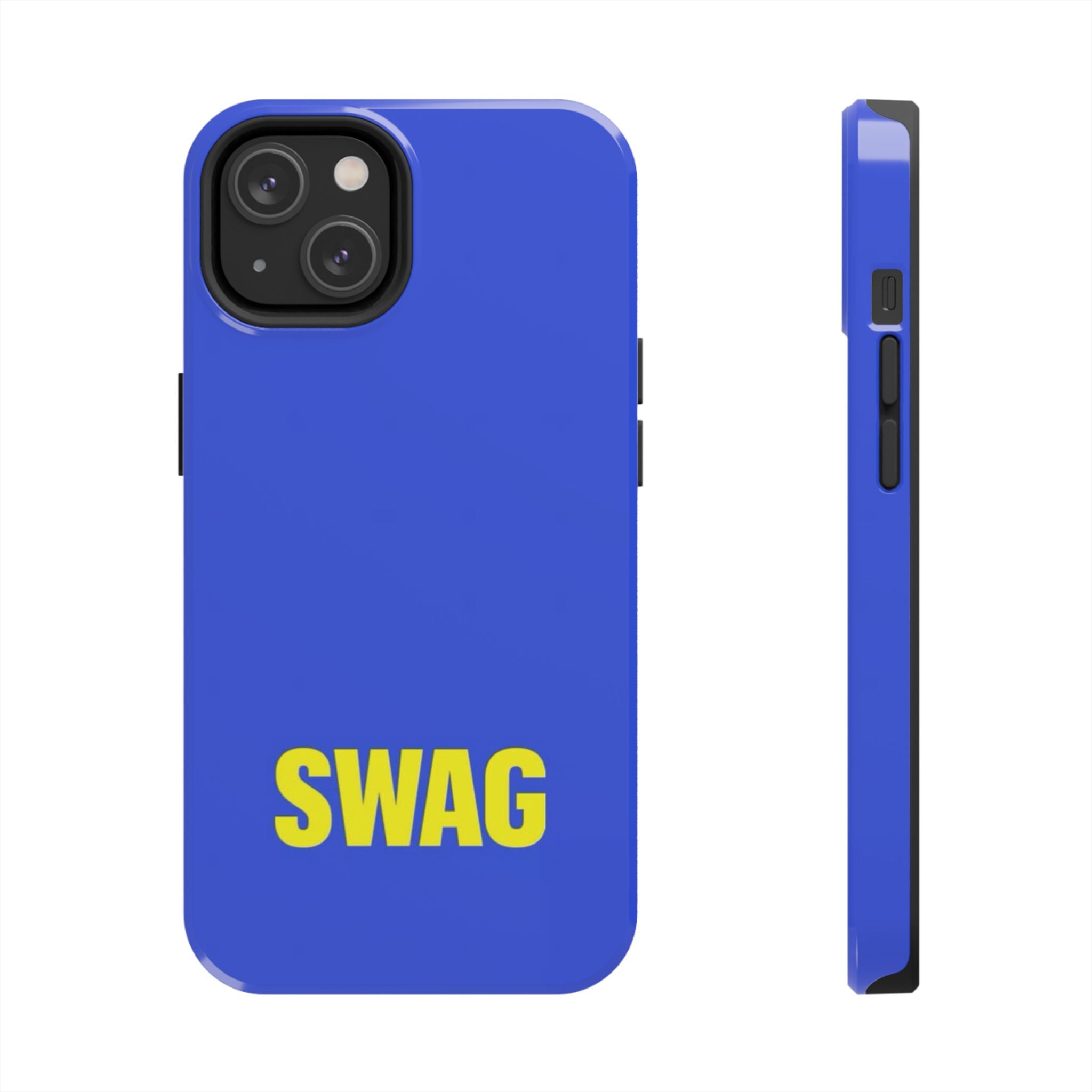 SWAG Blue Tough Phone Case — Bold Protective iPhone Cover