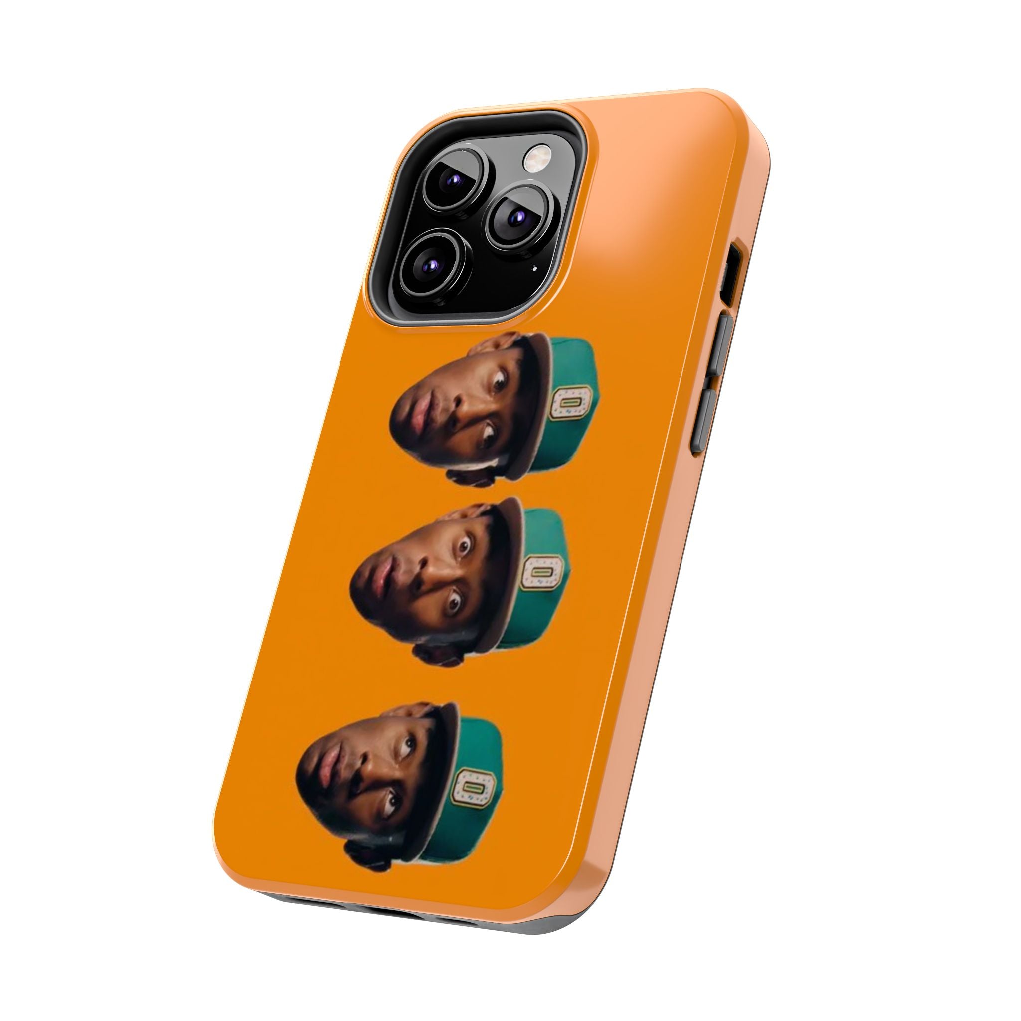 Phone Case — TYLER Triple Portrait Pop Art on Orange