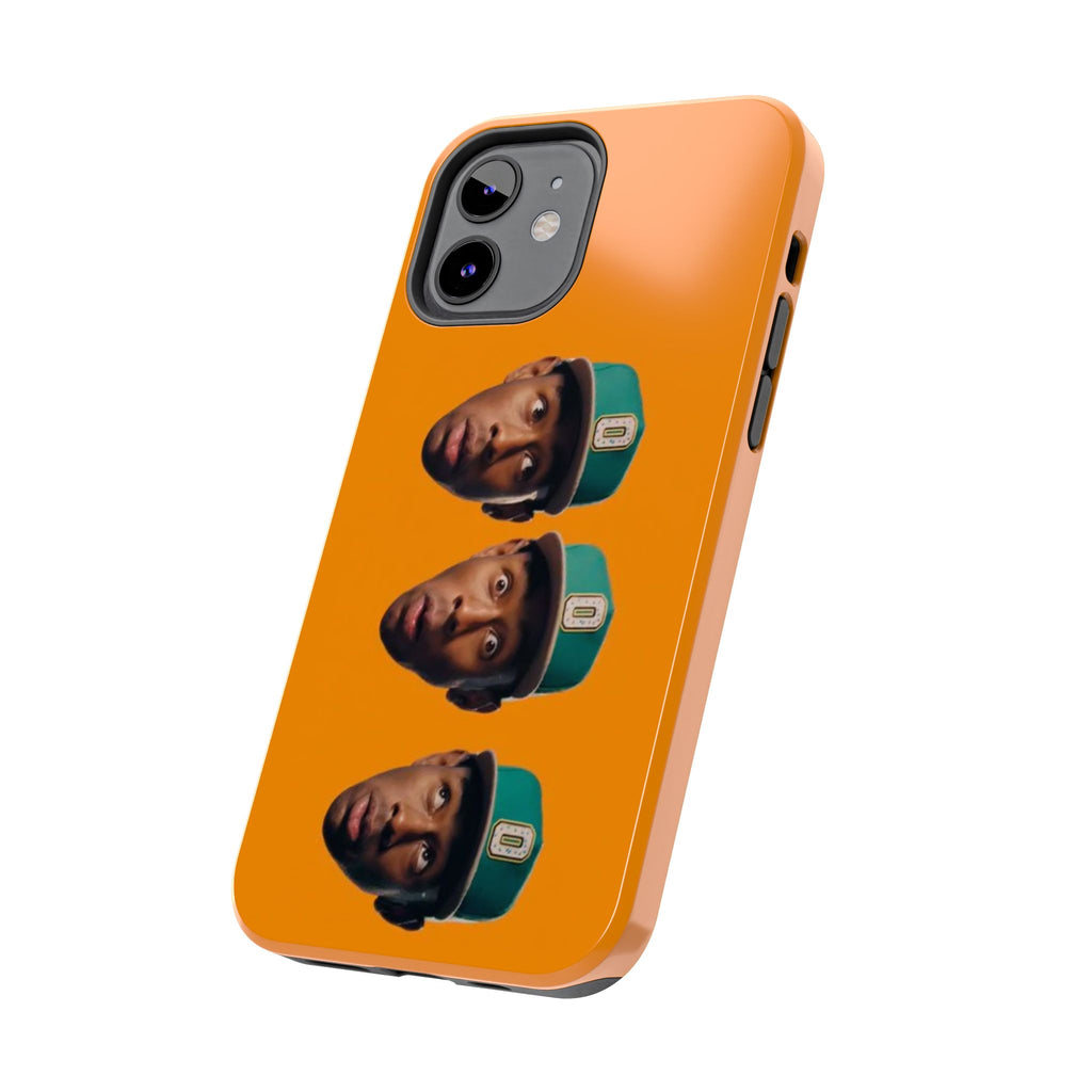 Phone Case — TYLER Triple Portrait Pop Art on Orange