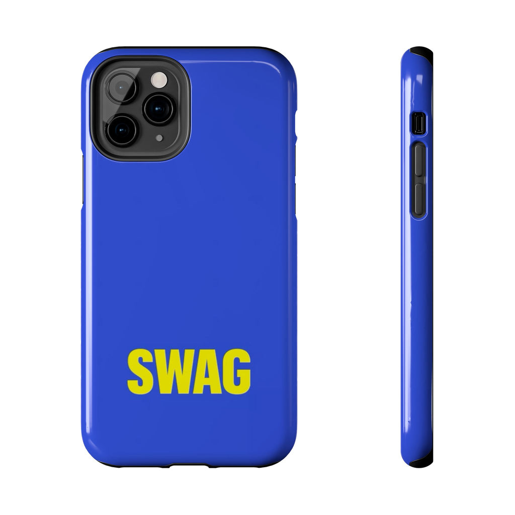 SWAG Blue Tough Phone Case — Bold Protective iPhone Cover