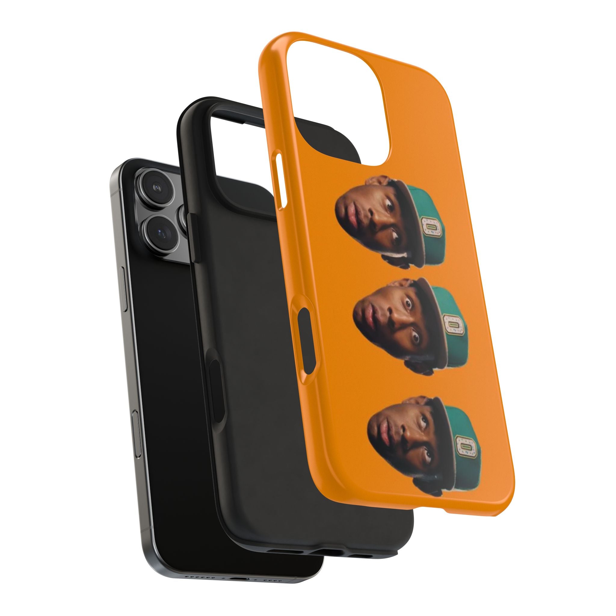 Phone Case — TYLER Triple Portrait Pop Art on Orange