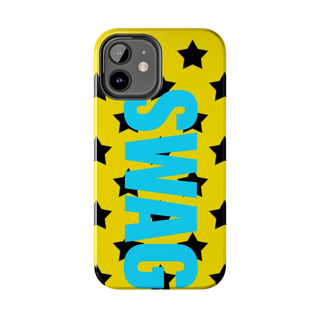 SWAG Star Phone Case — Bold Yellow & Blue Tough Protective Case