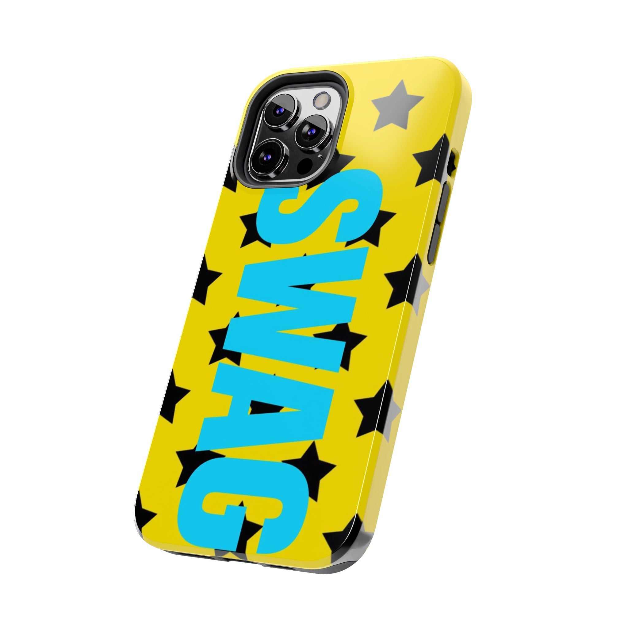 SWAG Star Phone Case — Bold Yellow & Blue Tough Protective Case