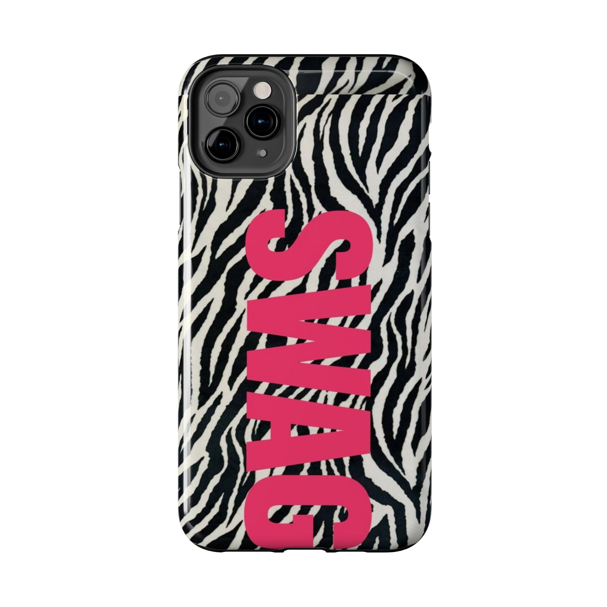 SWAG Zebra Print Phone Case — Tough Protective iPhone Cover