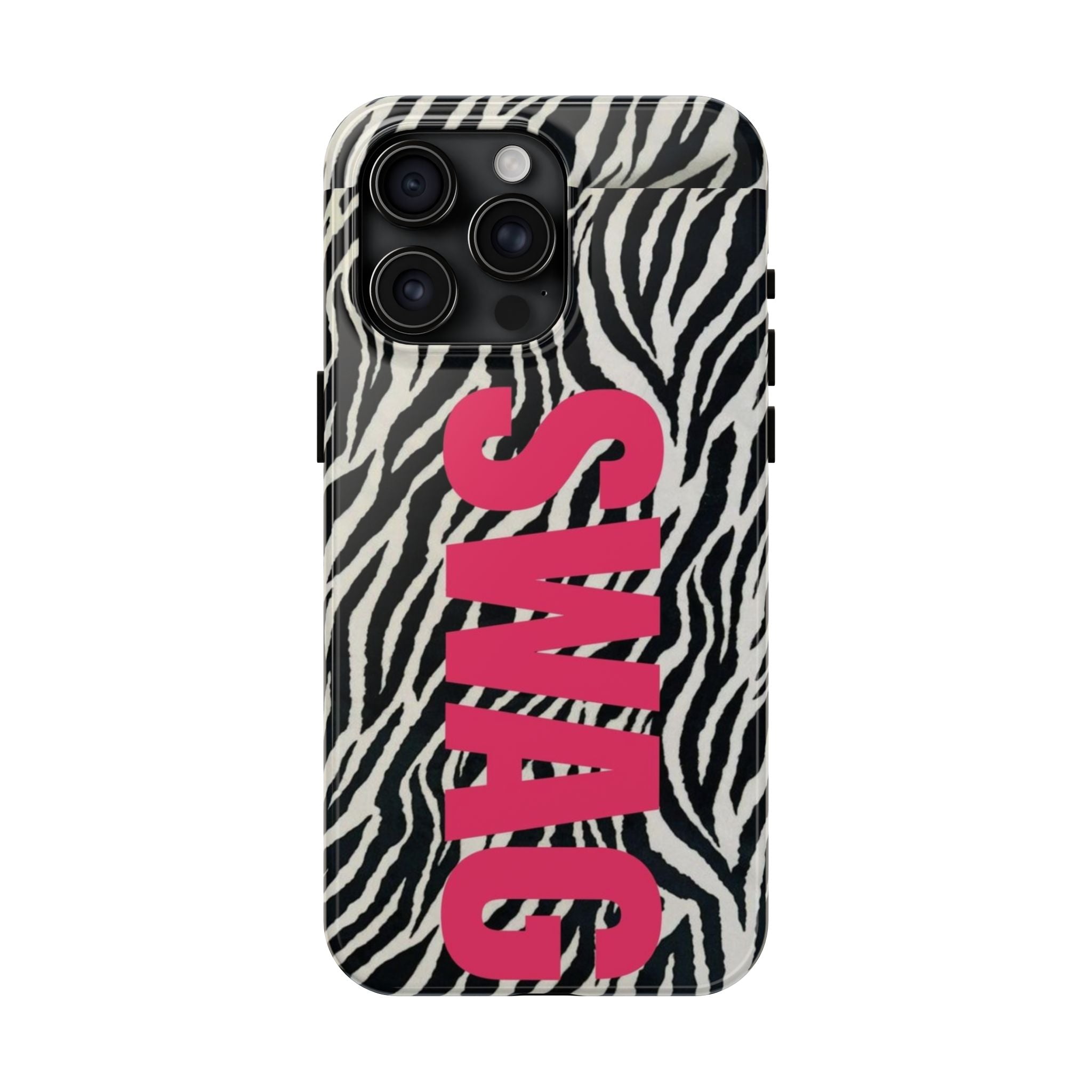 SWAG Zebra Print Phone Case — Tough Protective iPhone Cover