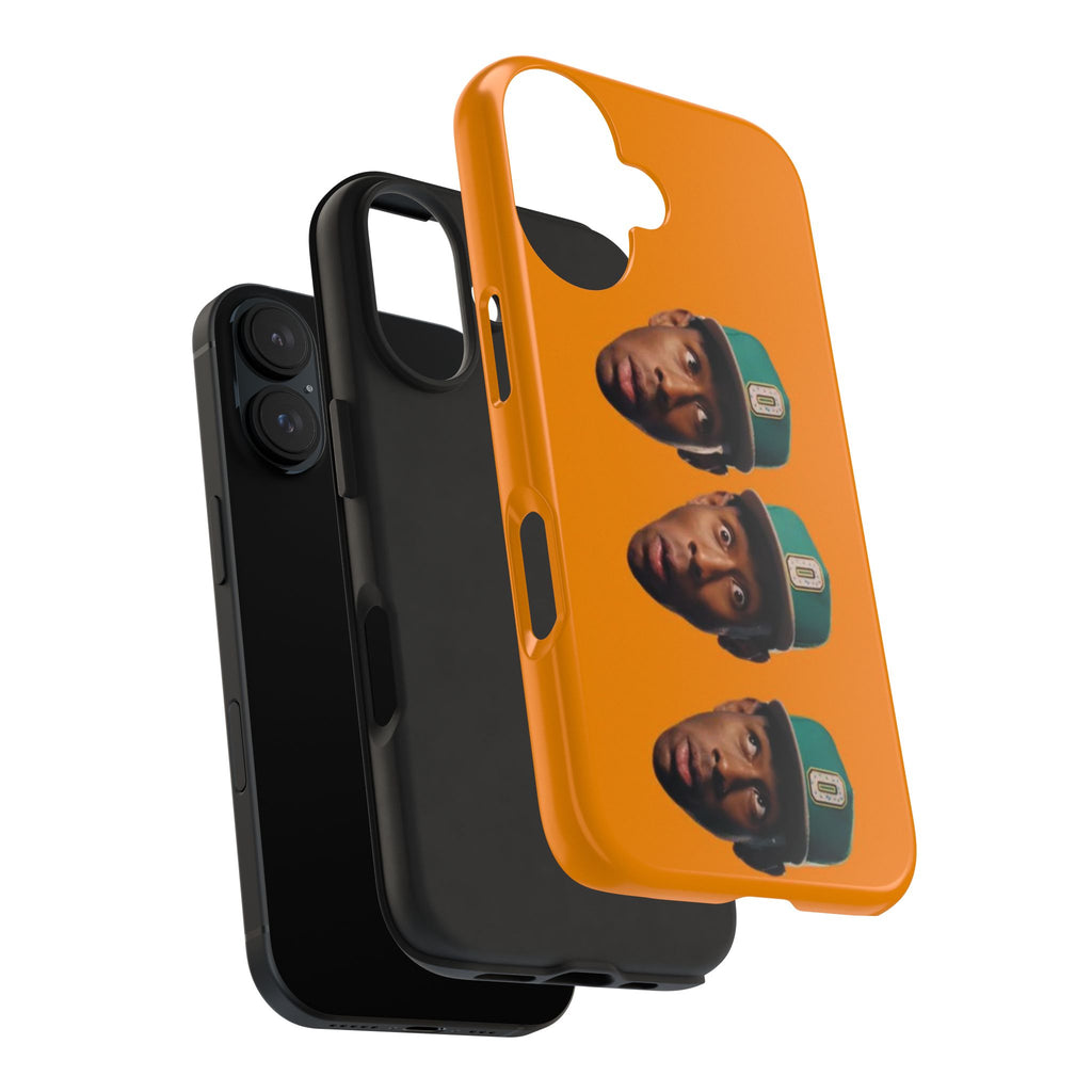 Phone Case — TYLER Triple Portrait Pop Art on Orange