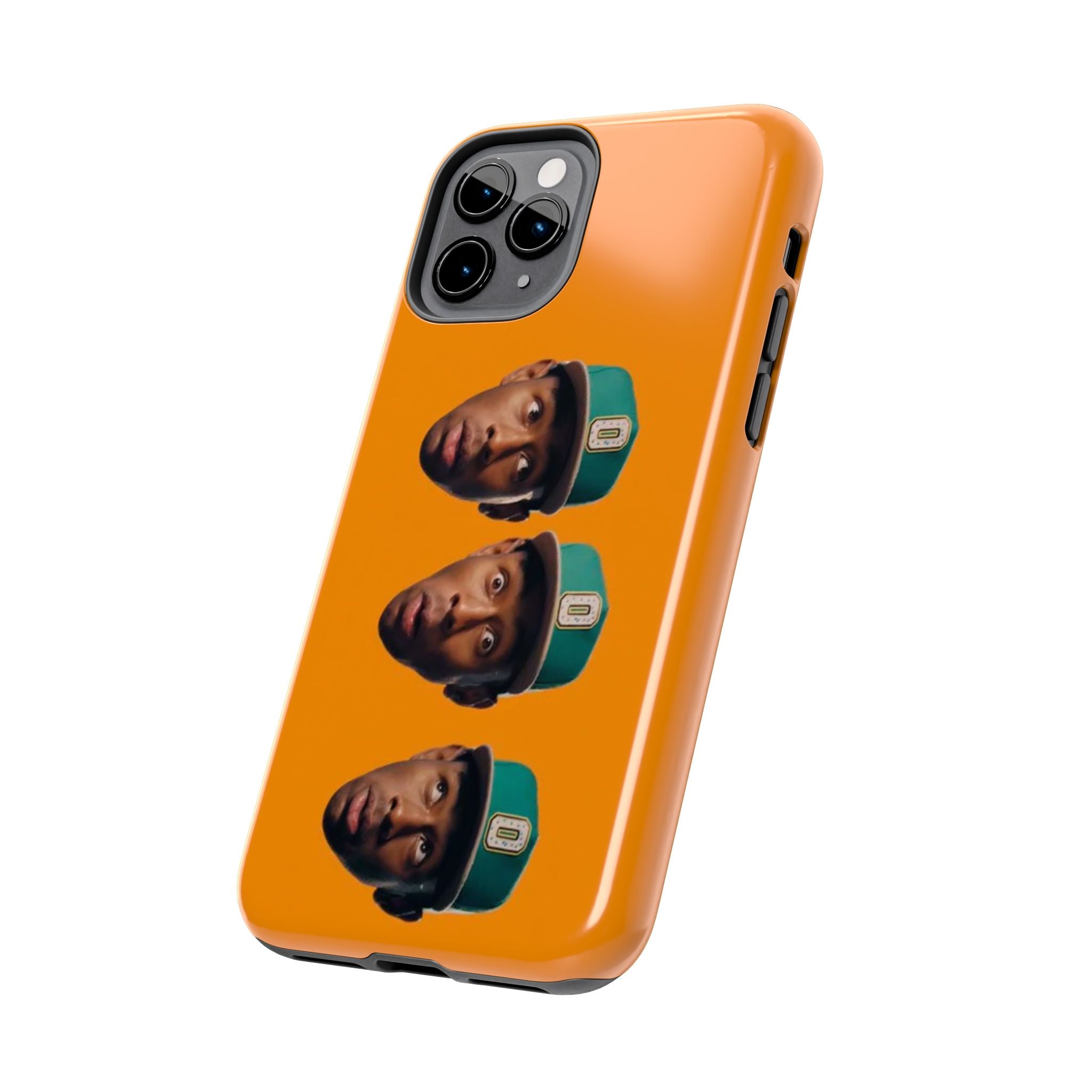 Phone Case — TYLER Triple Portrait Pop Art on Orange