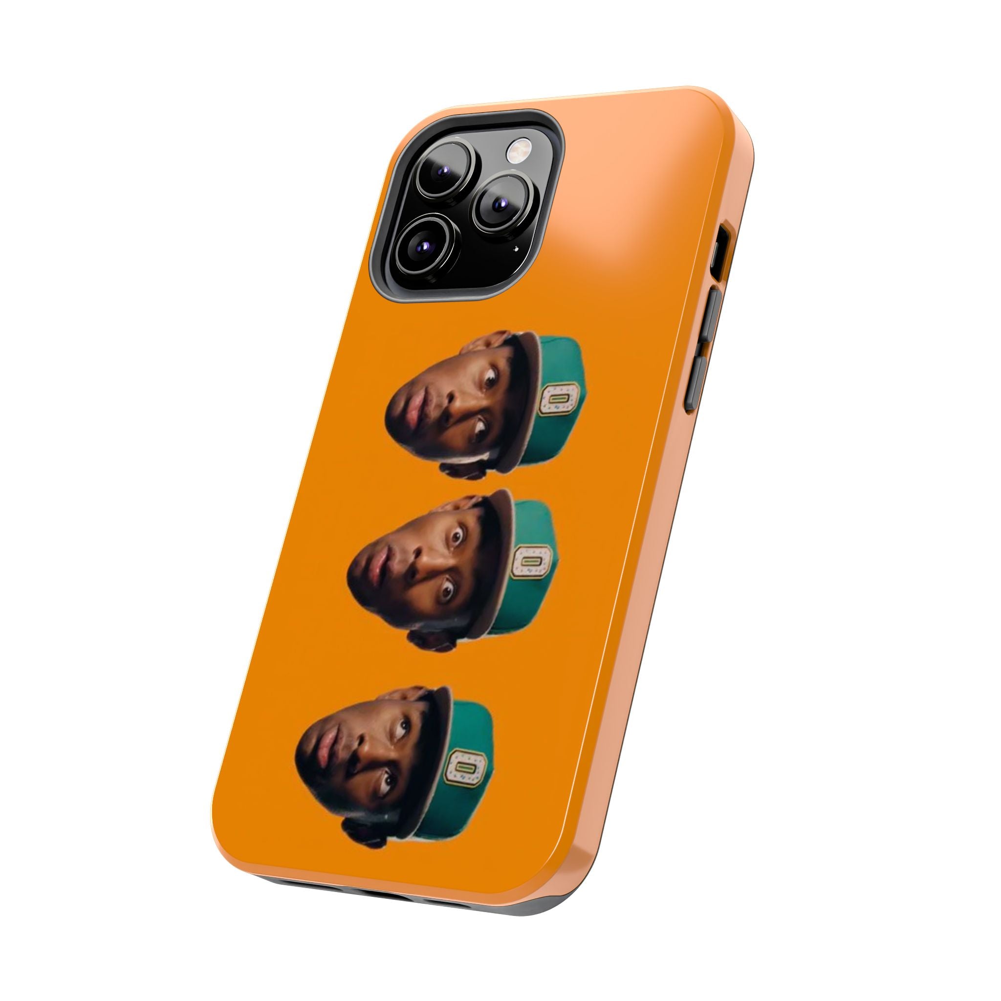 Phone Case — TYLER Triple Portrait Pop Art on Orange