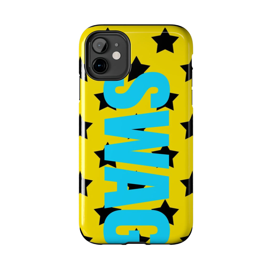 SWAG Star Phone Case — Bold Yellow & Blue Tough Protective Case