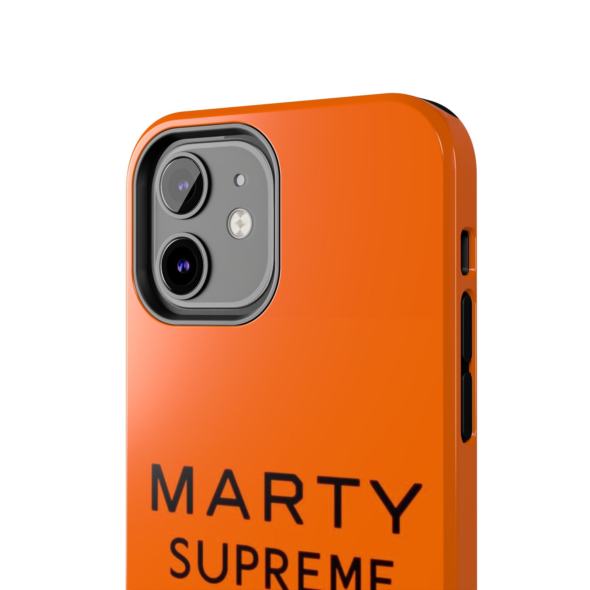 Marty Supreme Tough Phone Case — Orange 'Dream Big' Protective Cover