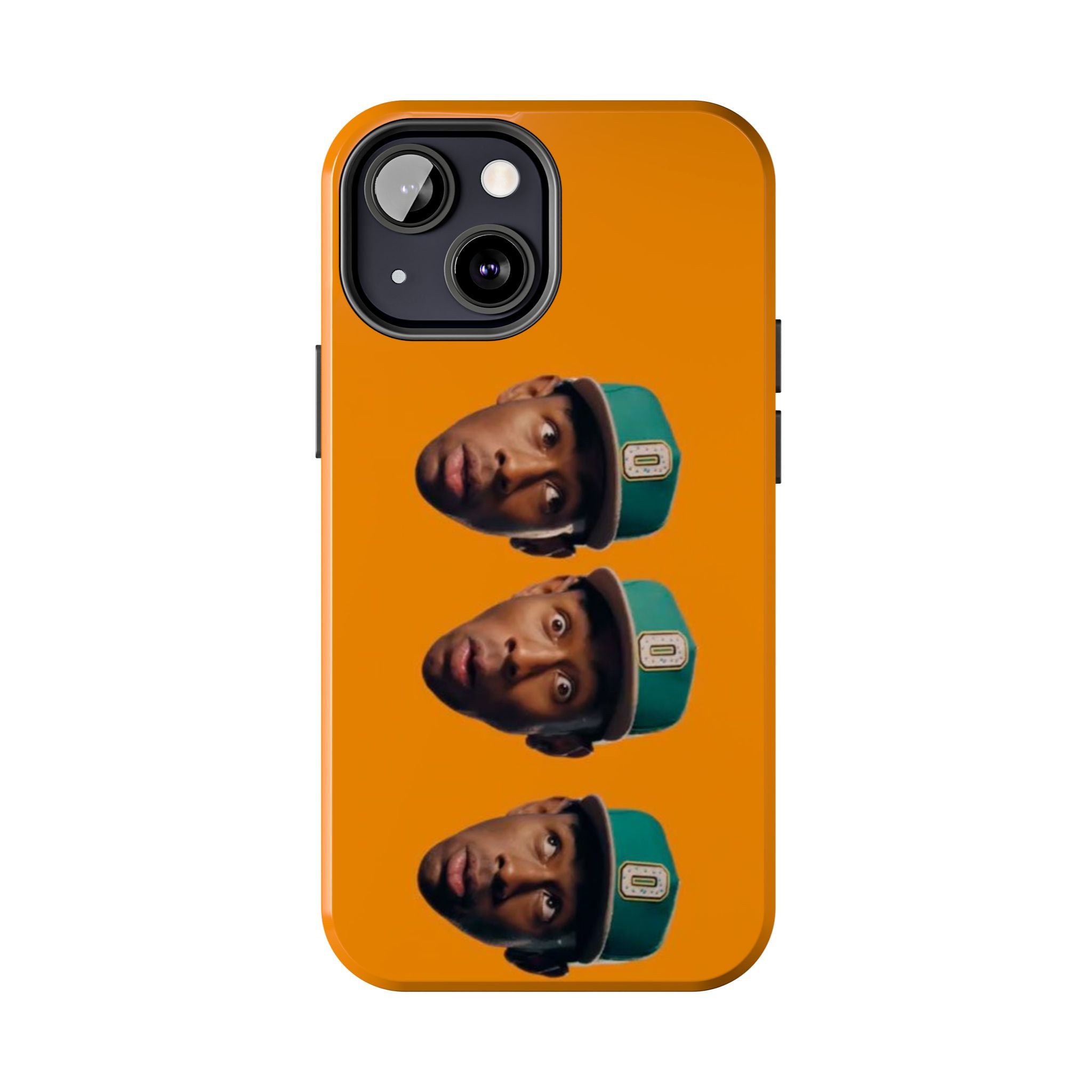 Phone Case — TYLER Triple Portrait Pop Art on Orange