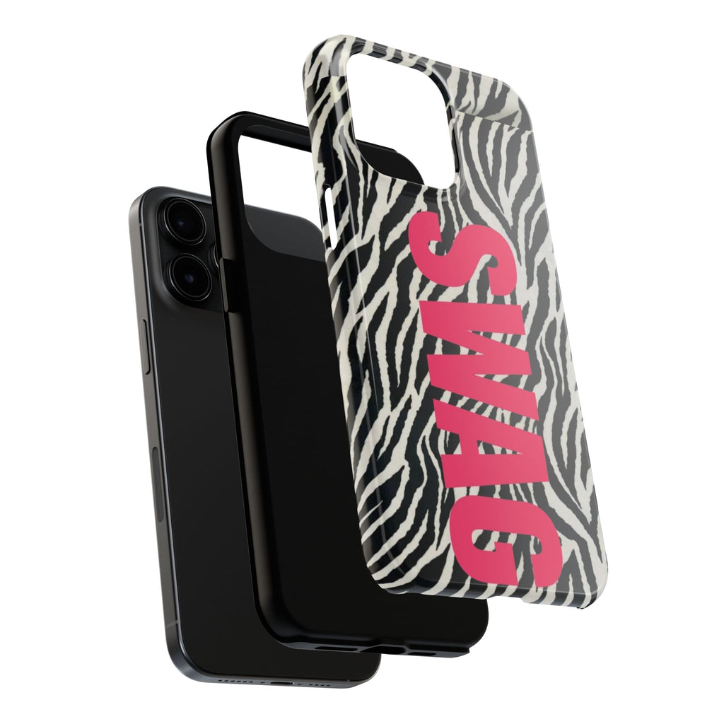 SWAG Zebra Print Phone Case — Tough Protective iPhone Cover