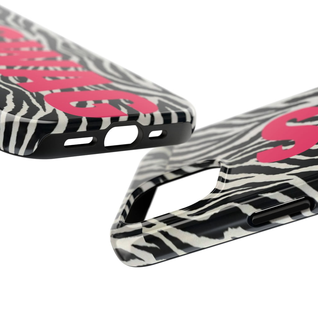SWAG Zebra Print Phone Case — Tough Protective iPhone Cover