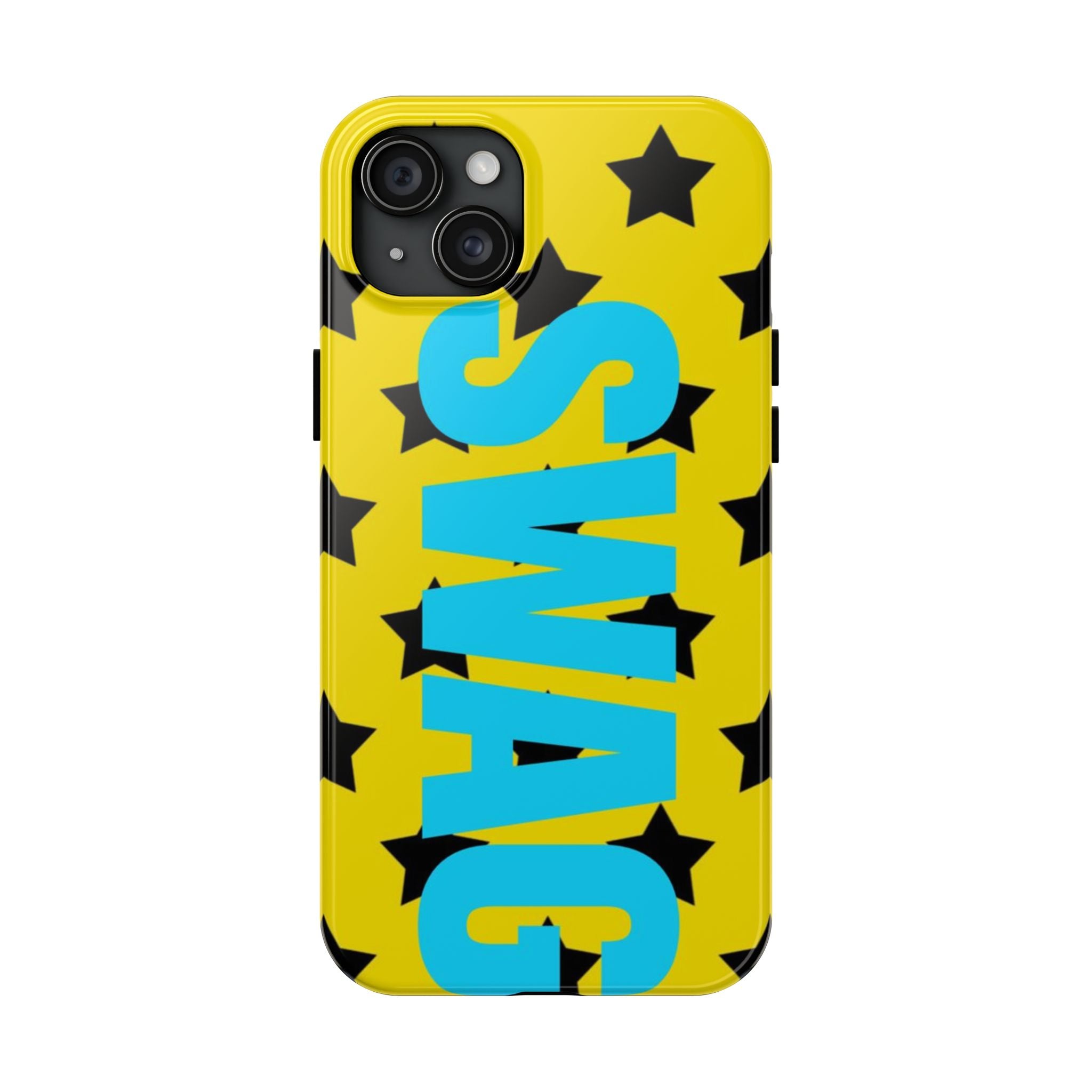 SWAG Star Phone Case — Bold Yellow & Blue Tough Protective Case