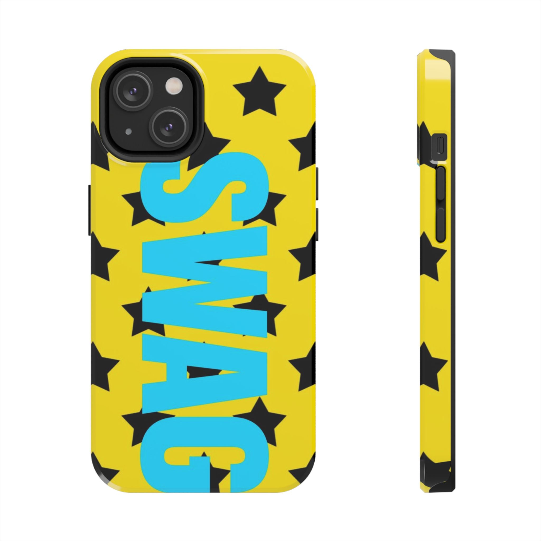 SWAG Star Phone Case — Bold Yellow & Blue Tough Protective Case