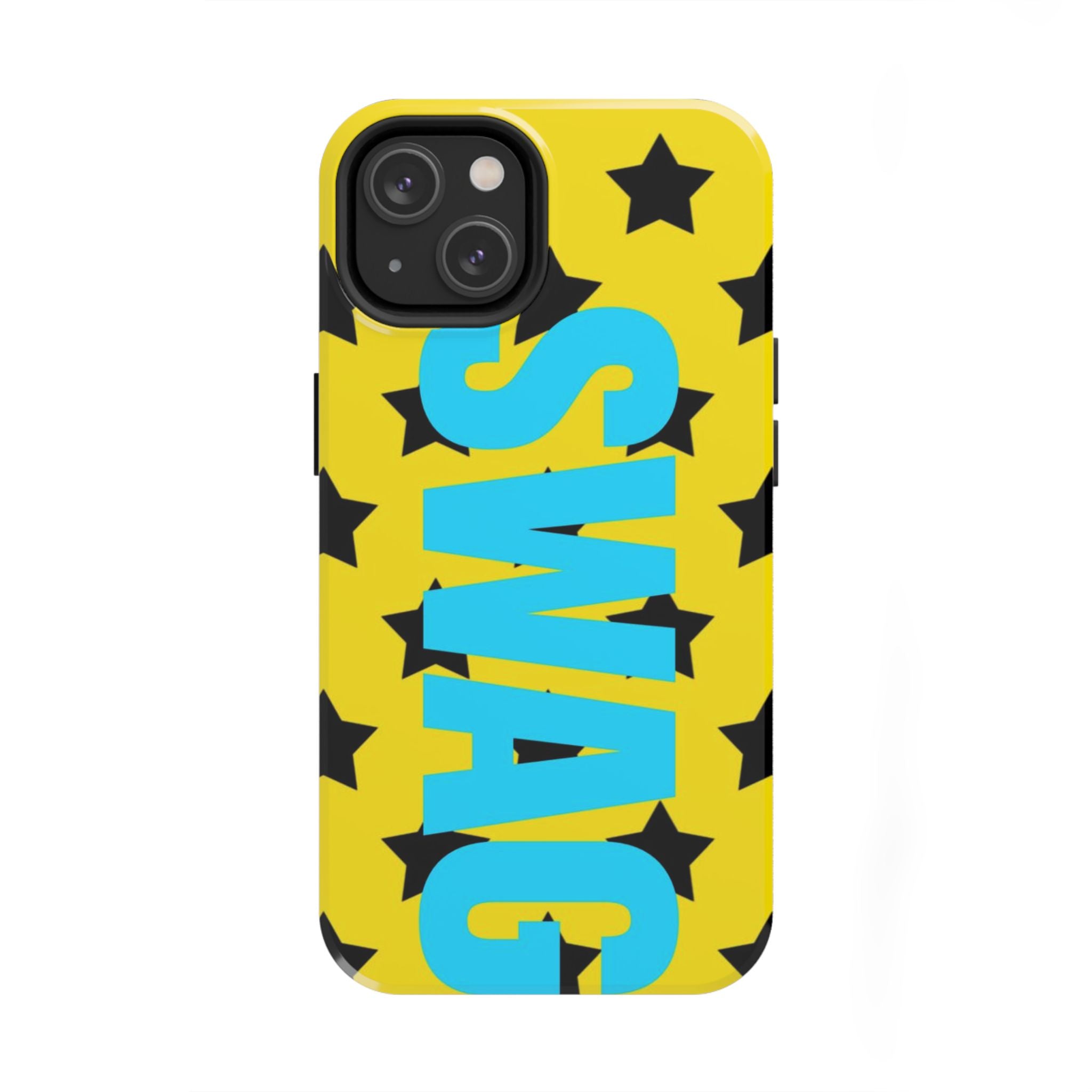 SWAG Star Phone Case — Bold Yellow & Blue Tough Protective Case
