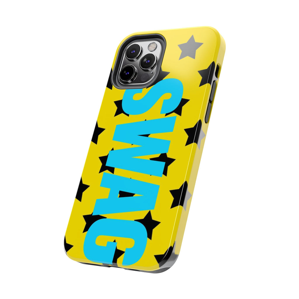 SWAG Star Phone Case — Bold Yellow & Blue Tough Protective Case