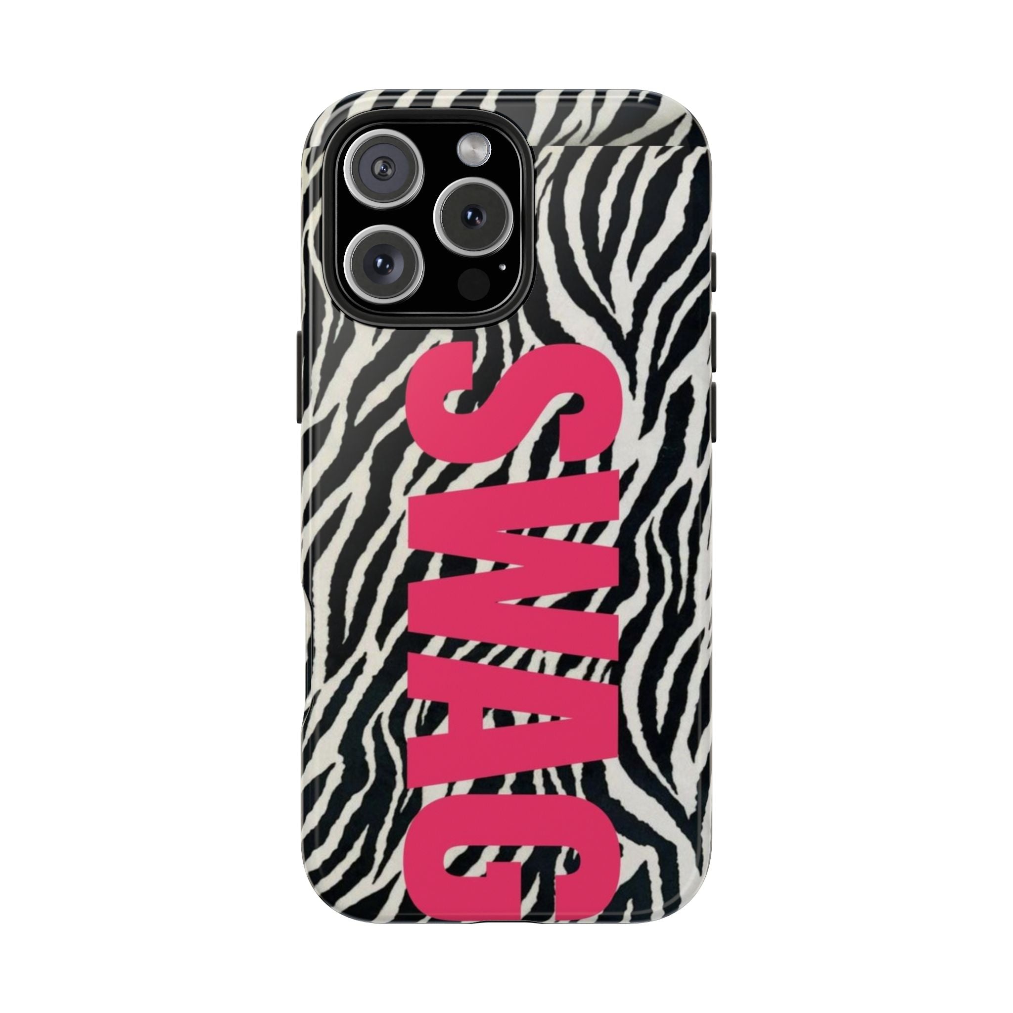 SWAG Zebra Print Phone Case — Tough Protective iPhone Cover