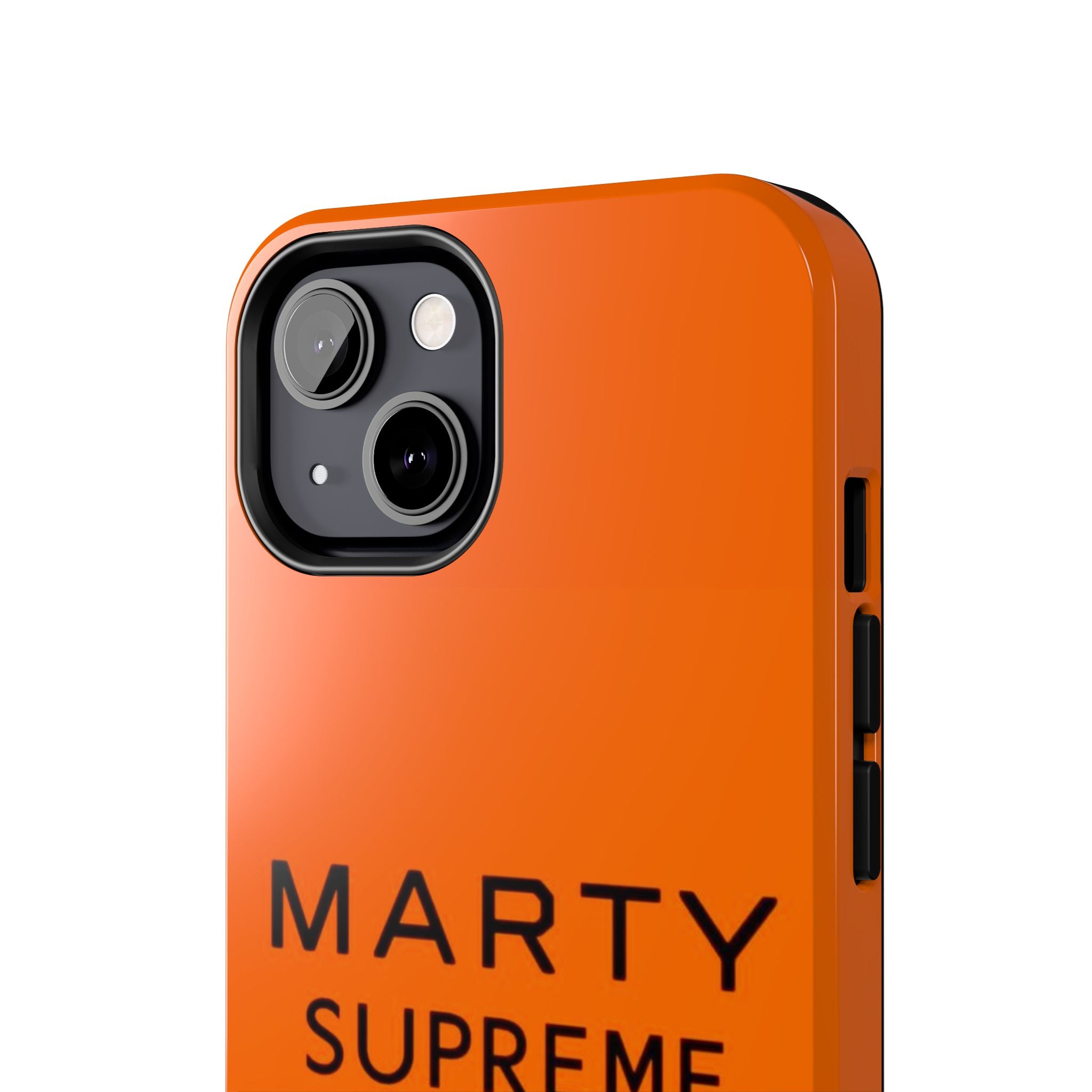Marty Supreme Tough Phone Case — Orange 'Dream Big' Protective Cover