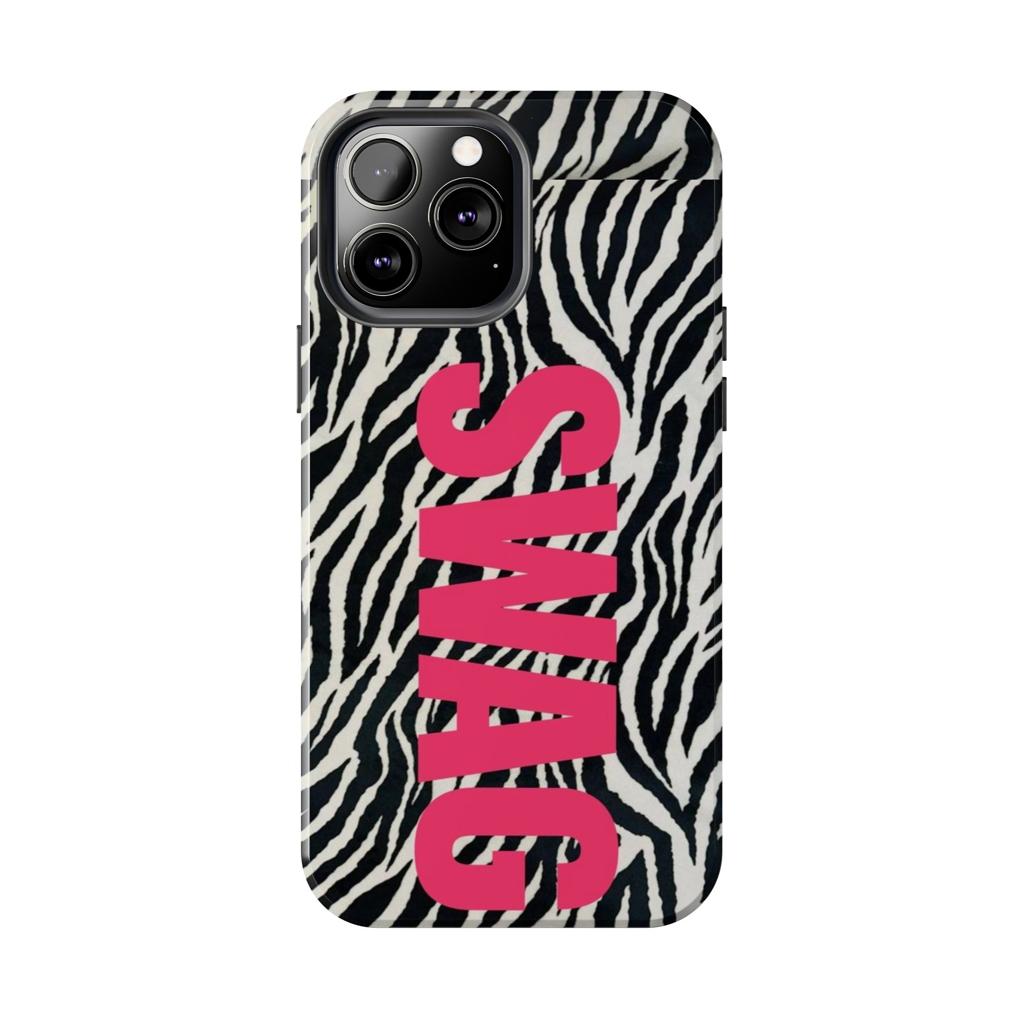 SWAG Zebra Print Phone Case — Tough Protective iPhone Cover
