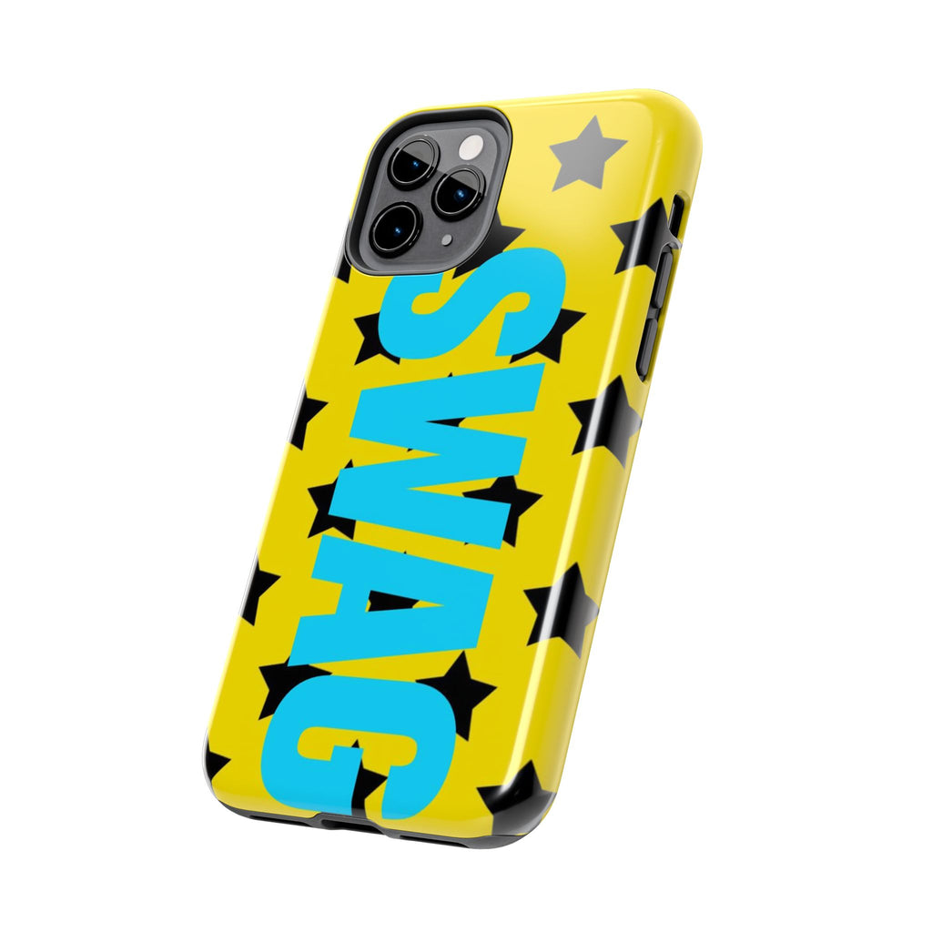 SWAG Star Phone Case — Bold Yellow & Blue Tough Protective Case