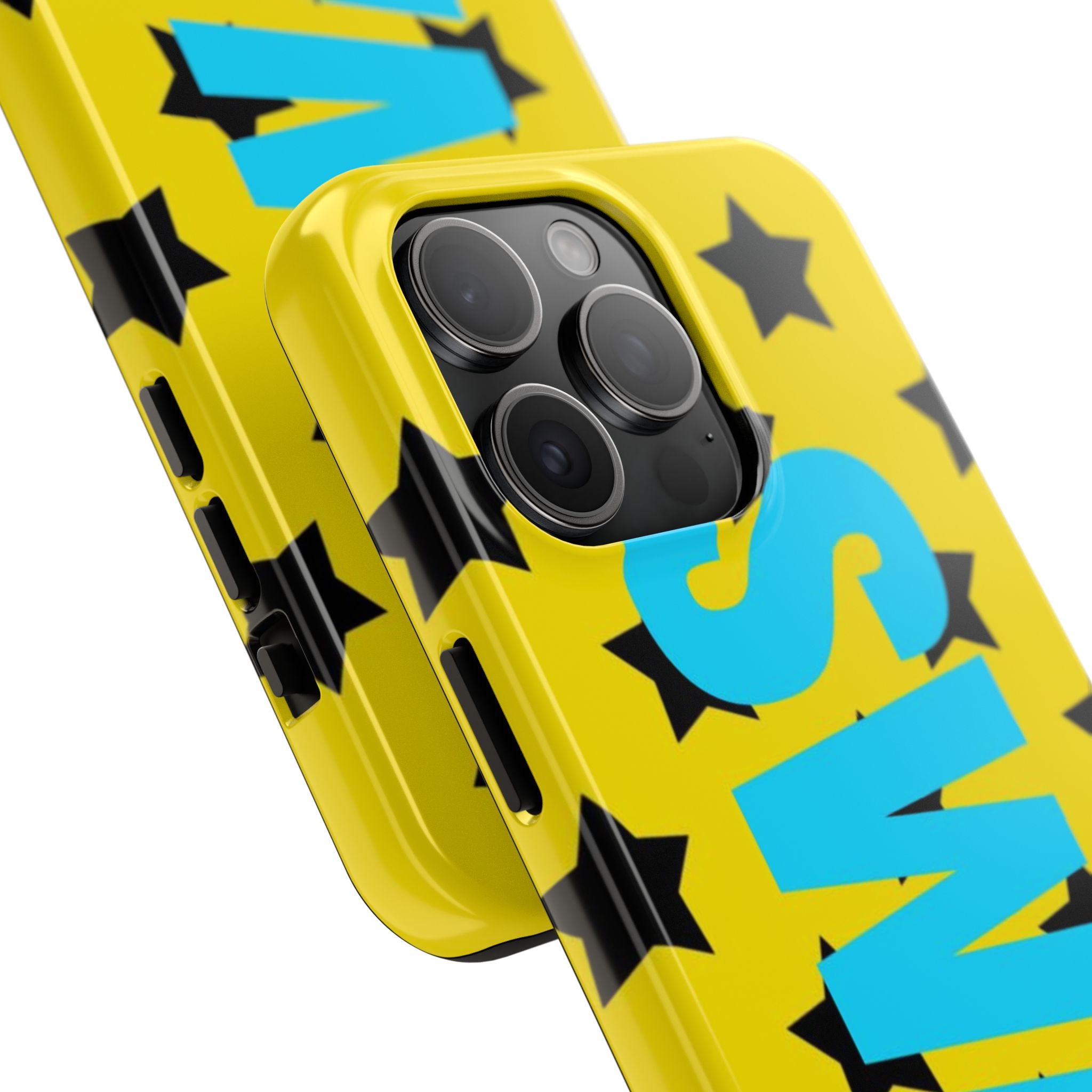 SWAG Star Phone Case — Bold Yellow & Blue Tough Protective Case