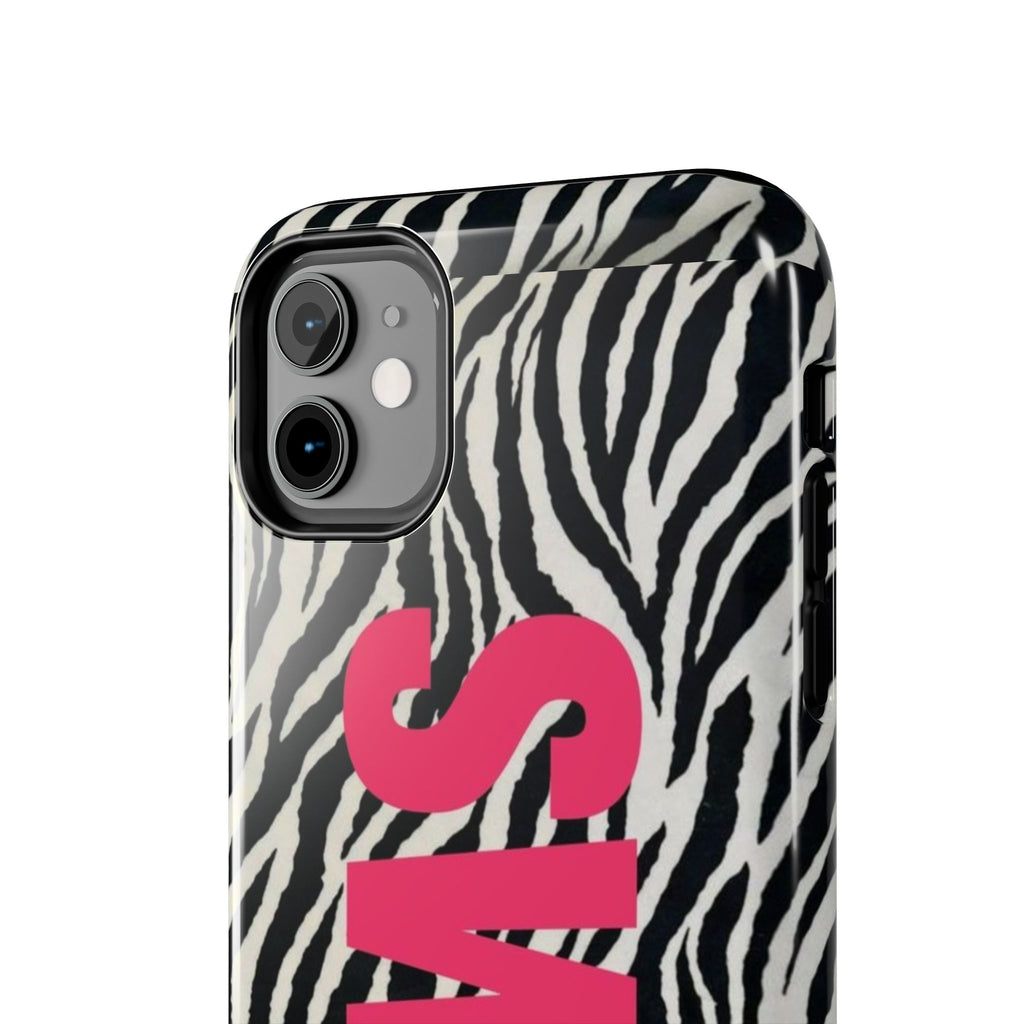 SWAG Zebra Print Phone Case — Tough Protective iPhone Cover