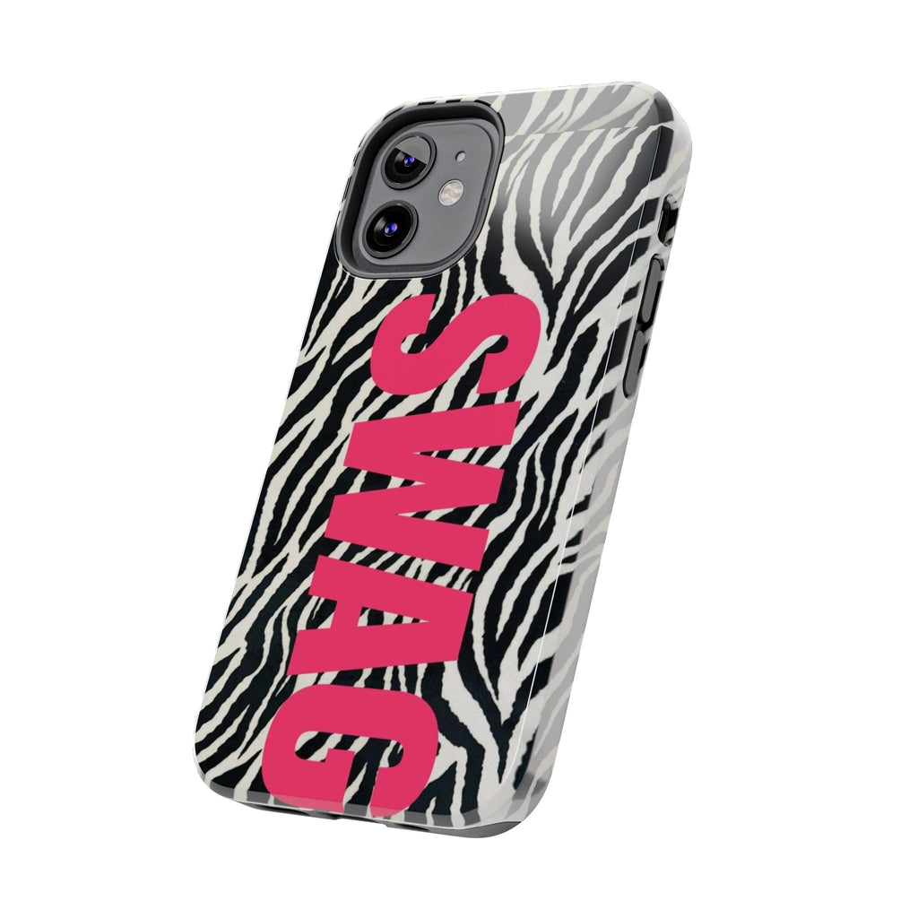 SWAG Zebra Print Phone Case — Tough Protective iPhone Cover