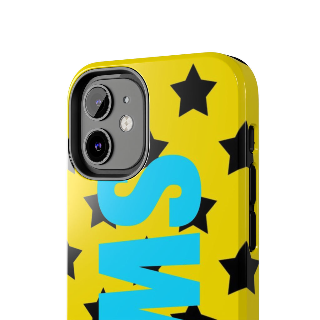 SWAG Star Phone Case — Bold Yellow & Blue Tough Protective Case
