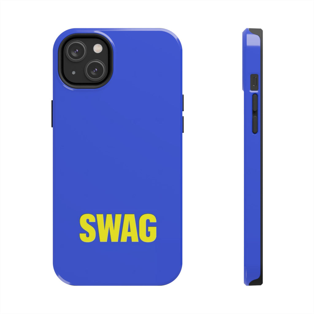 SWAG Blue Tough Phone Case — Bold Protective iPhone Cover