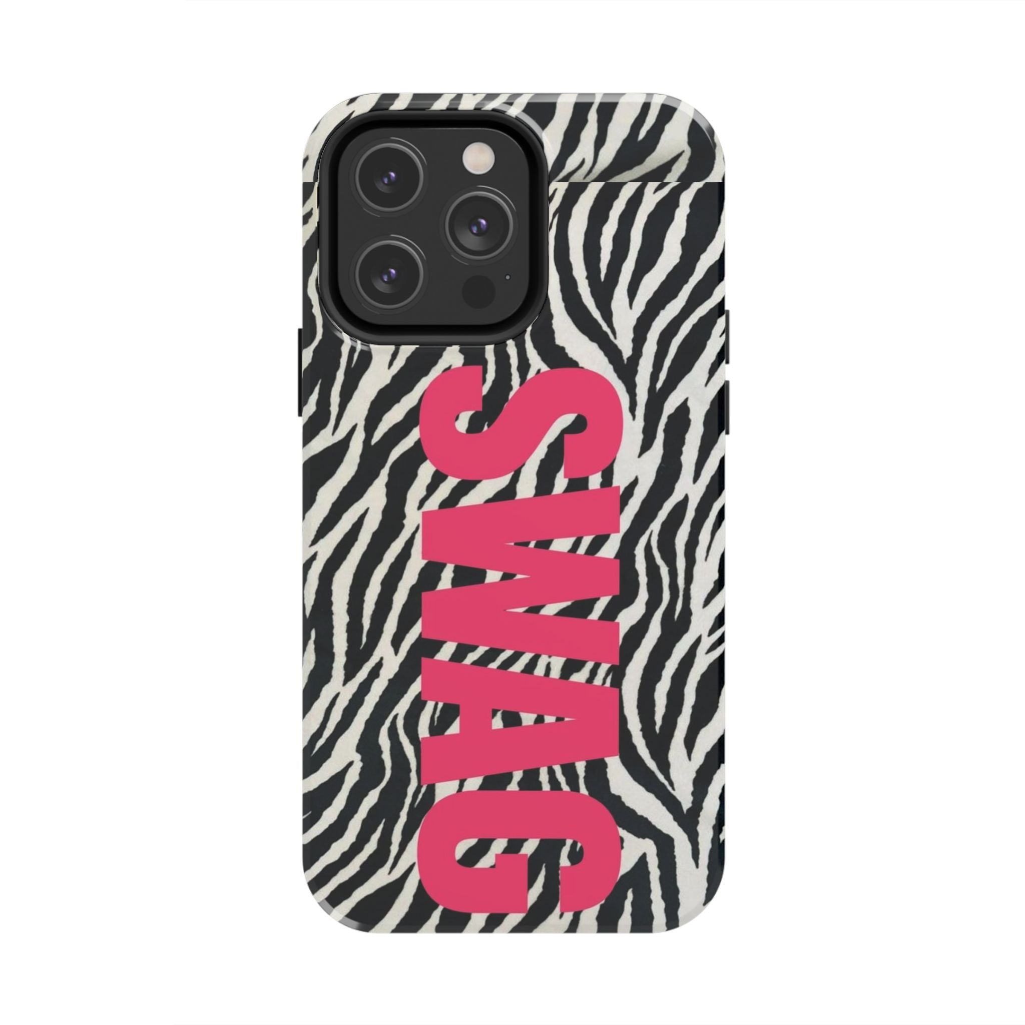 SWAG Zebra Print Phone Case — Tough Protective iPhone Cover