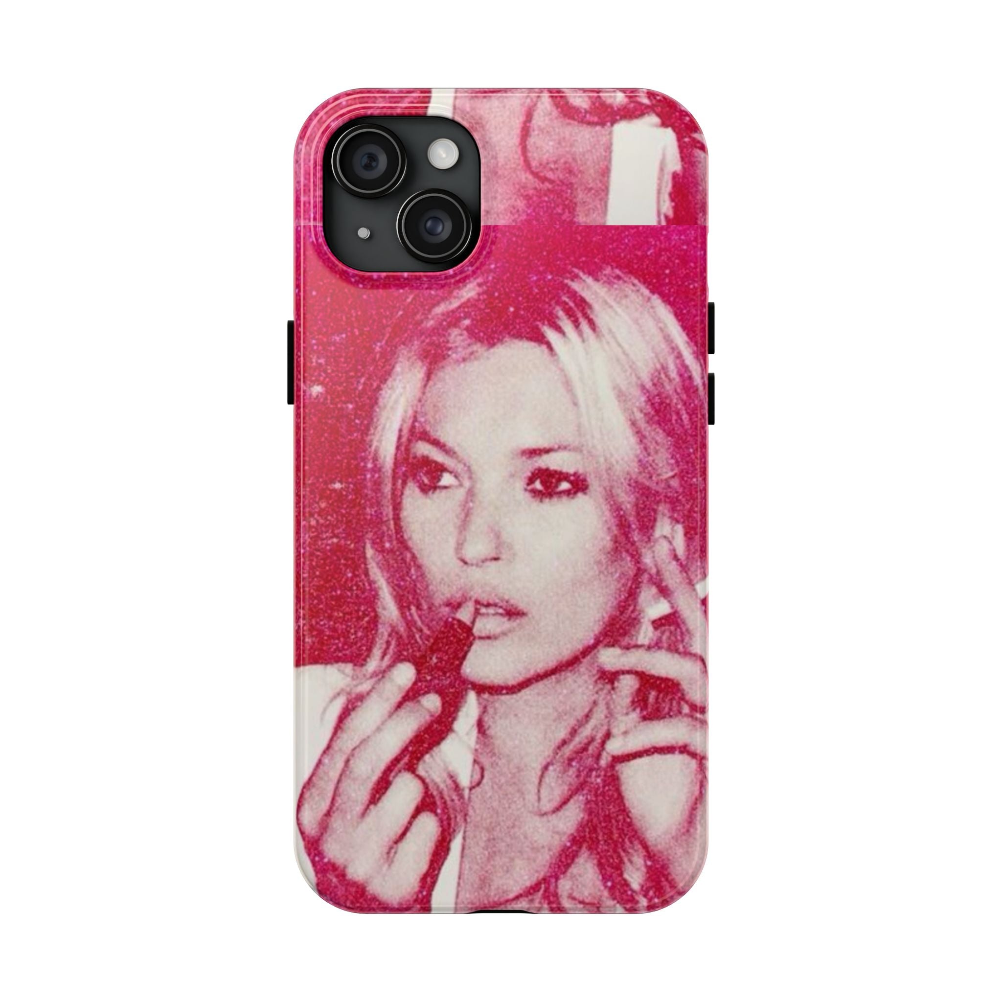 Pink Retro Glam Phone Case — Lipstick Pinup Tough Phone Case
