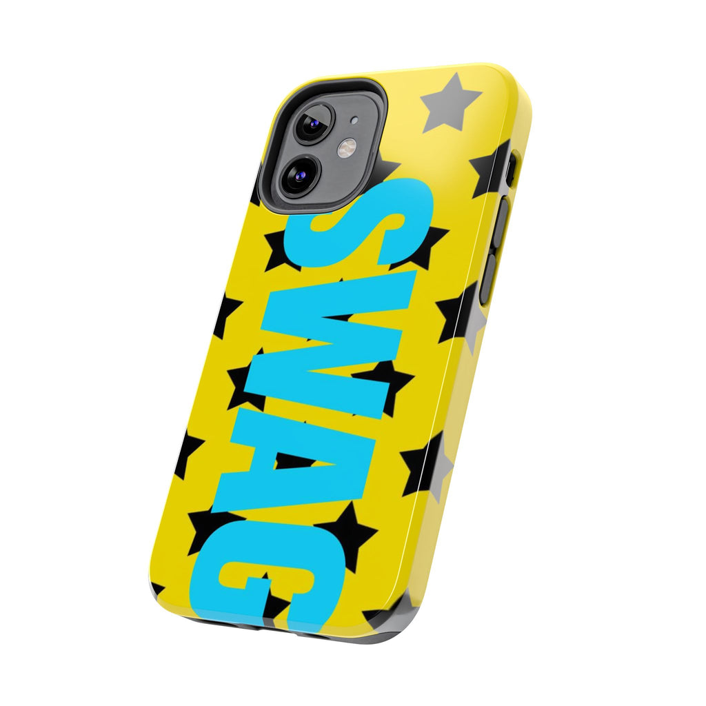 SWAG Star Phone Case — Bold Yellow & Blue Tough Protective Case