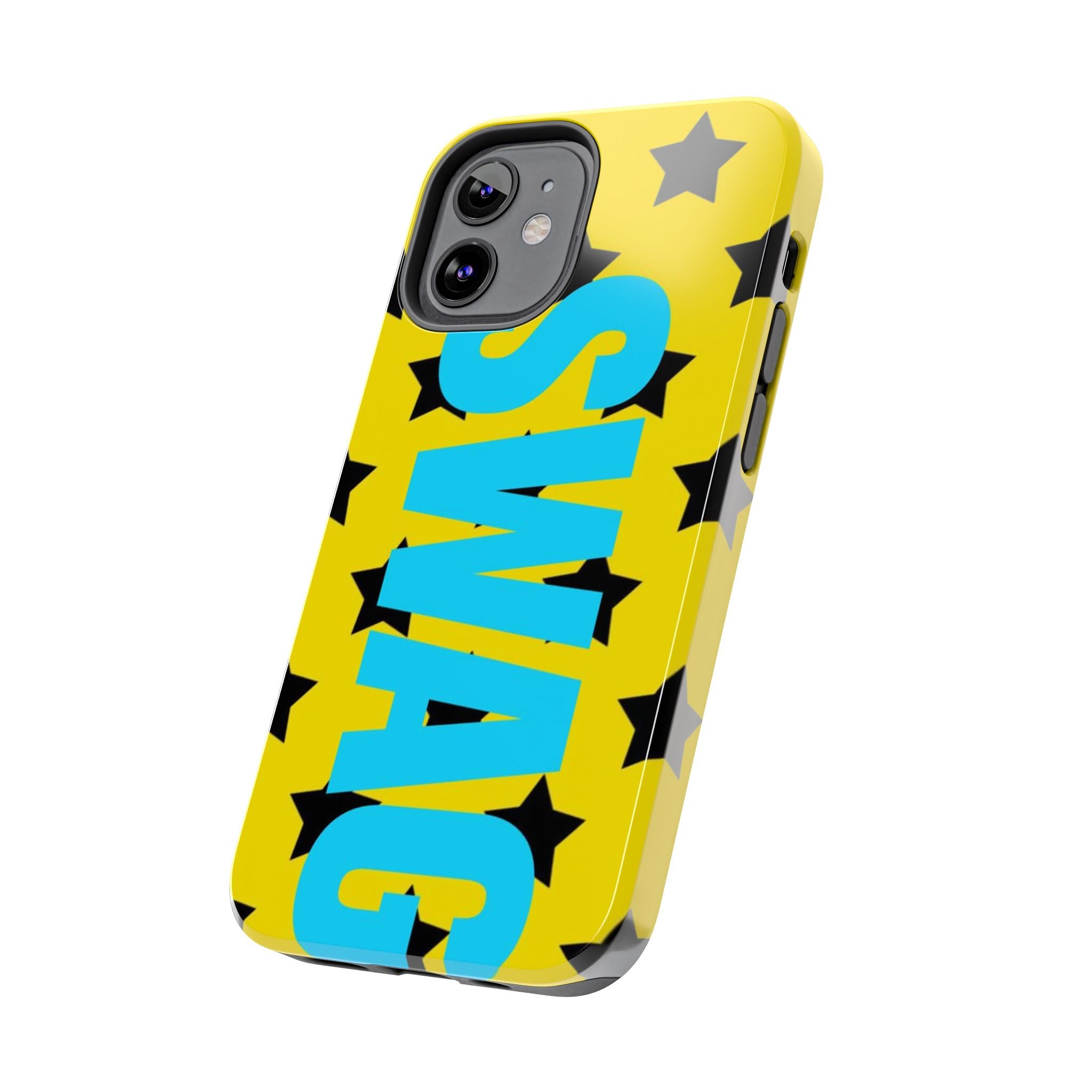 SWAG Star Phone Case — Bold Yellow & Blue Tough Protective Case
