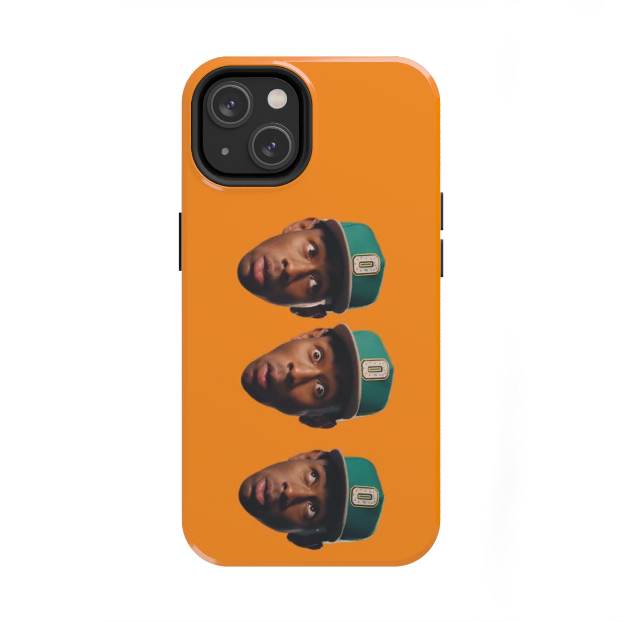 Phone Case — TYLER Triple Portrait Pop Art on Orange