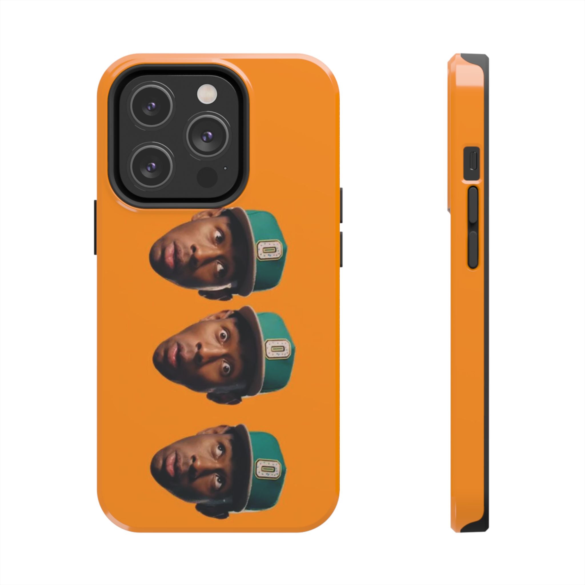Phone Case — TYLER Triple Portrait Pop Art on Orange
