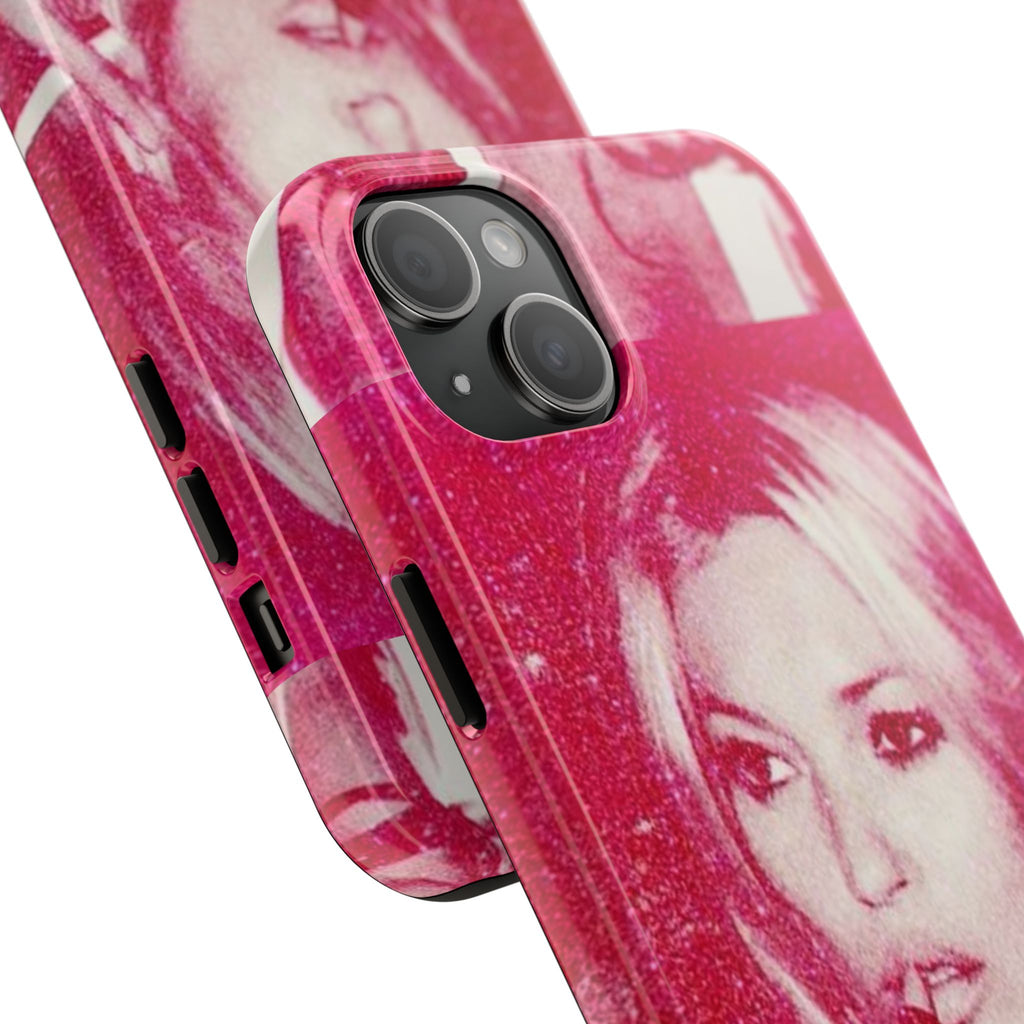Pink Retro Glam Phone Case — Lipstick Pinup Tough Phone Case