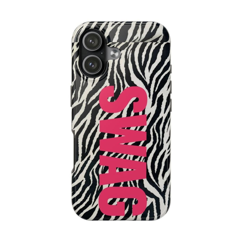 SWAG Zebra Print Phone Case — Tough Protective iPhone Cover