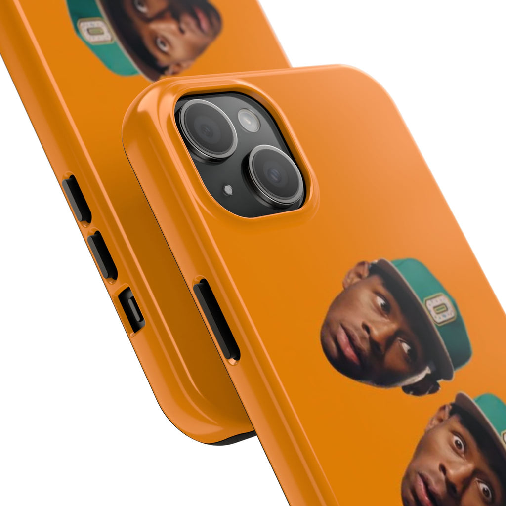 Phone Case — TYLER Triple Portrait Pop Art on Orange