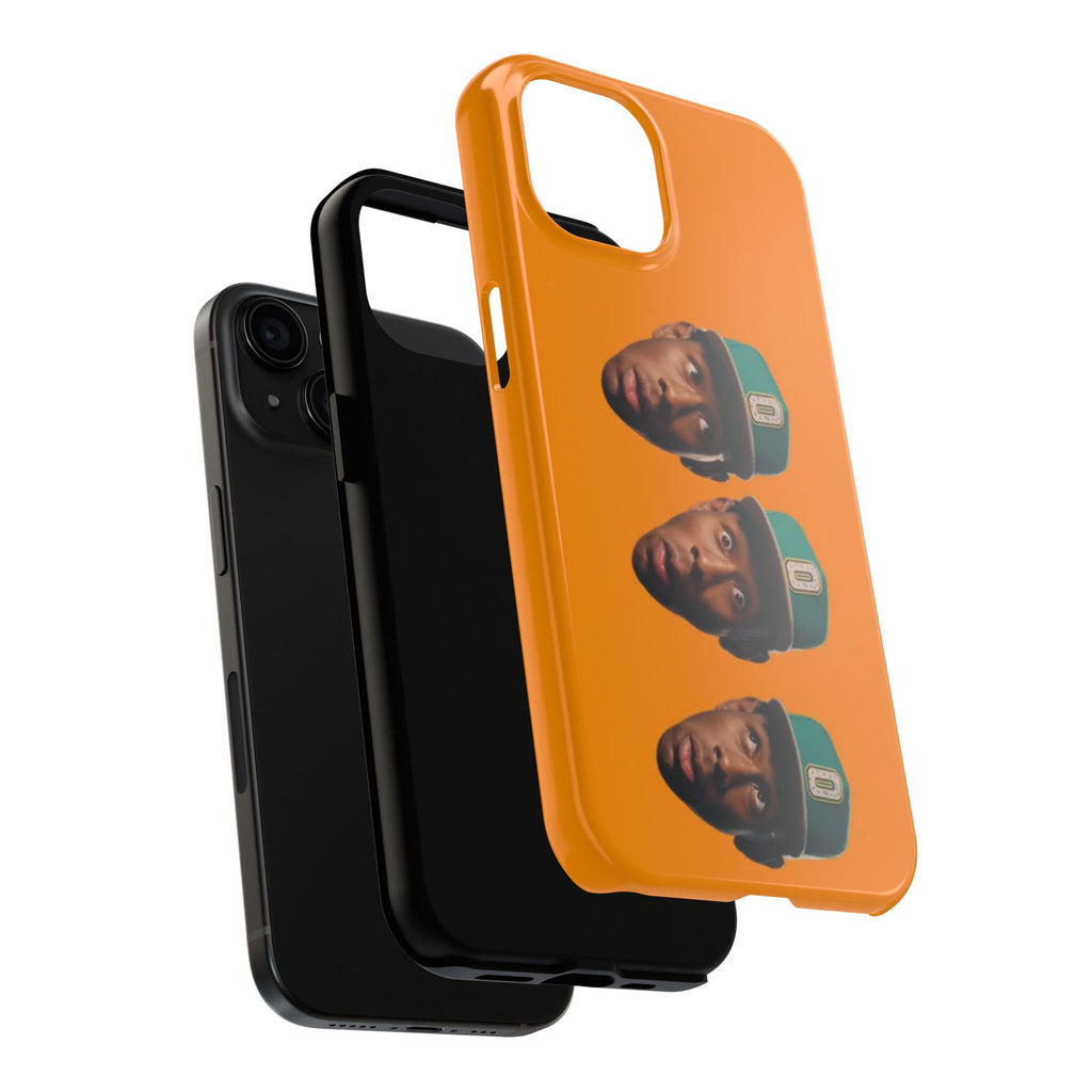 Phone Case — TYLER Triple Portrait Pop Art on Orange