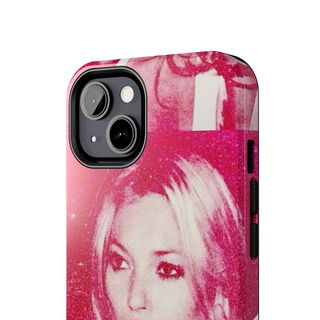 Pink Retro Glam Phone Case — Lipstick Pinup Tough Phone Case
