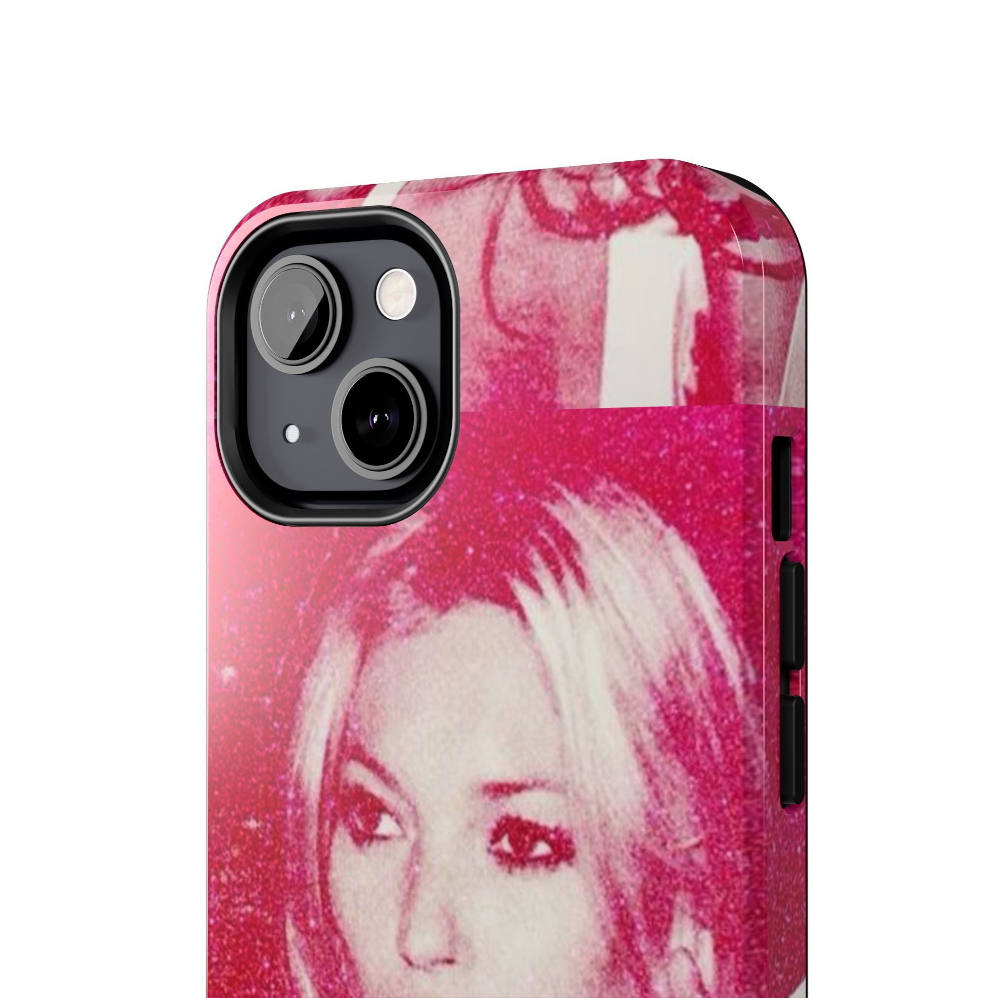 Pink Retro Glam Phone Case — Lipstick Pinup Tough Phone Case