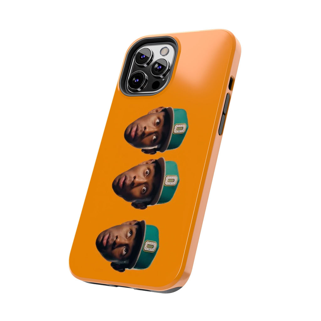 Phone Case — TYLER Triple Portrait Pop Art on Orange