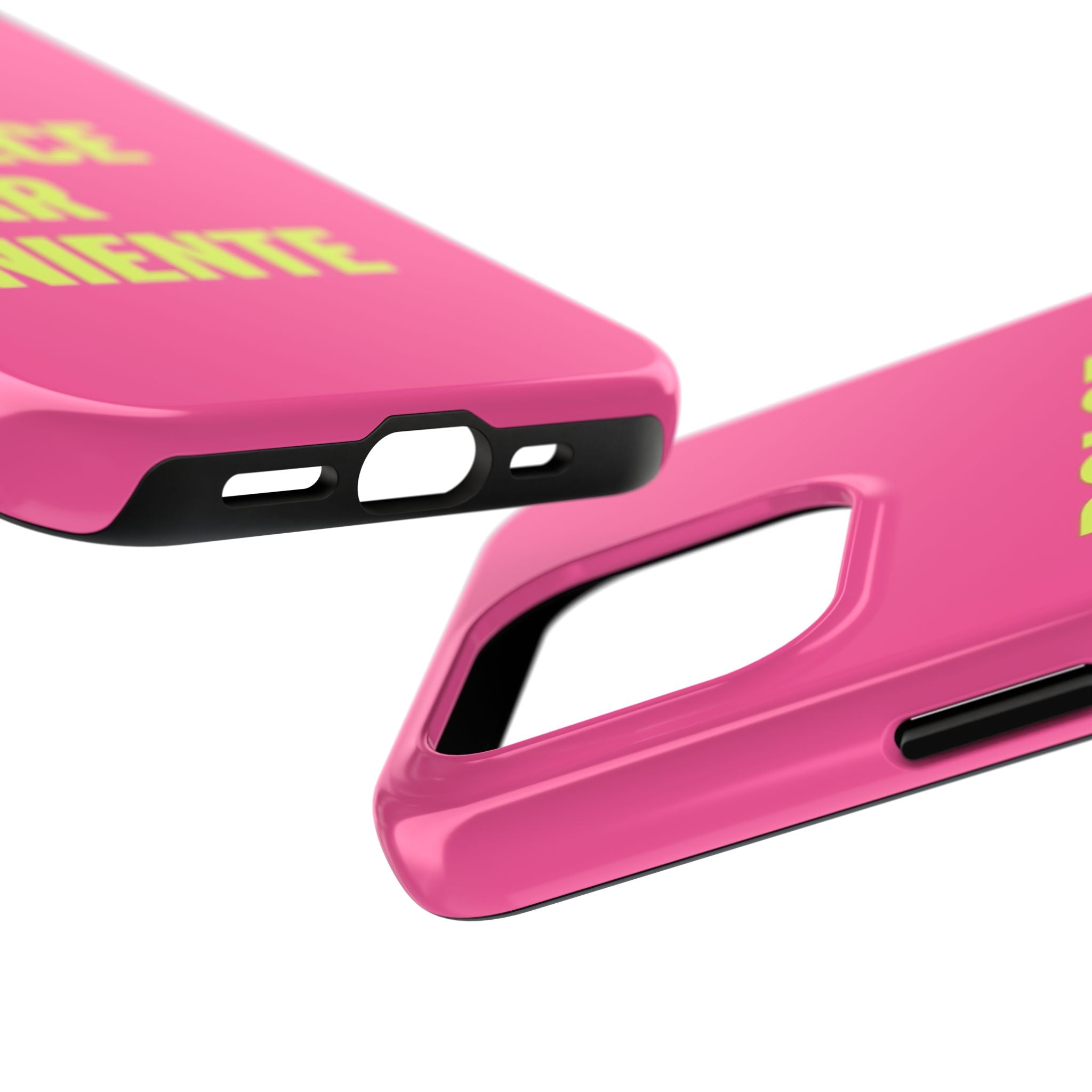 Dolce Far Niente Phone Case — Bright Pink Relaxation Quote Tough Cover