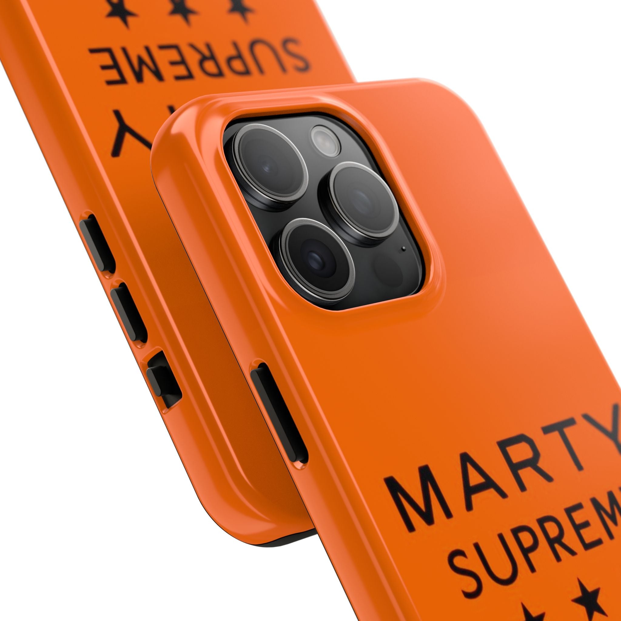 Marty Supreme Tough Phone Case — Orange 'Dream Big' Protective Cover