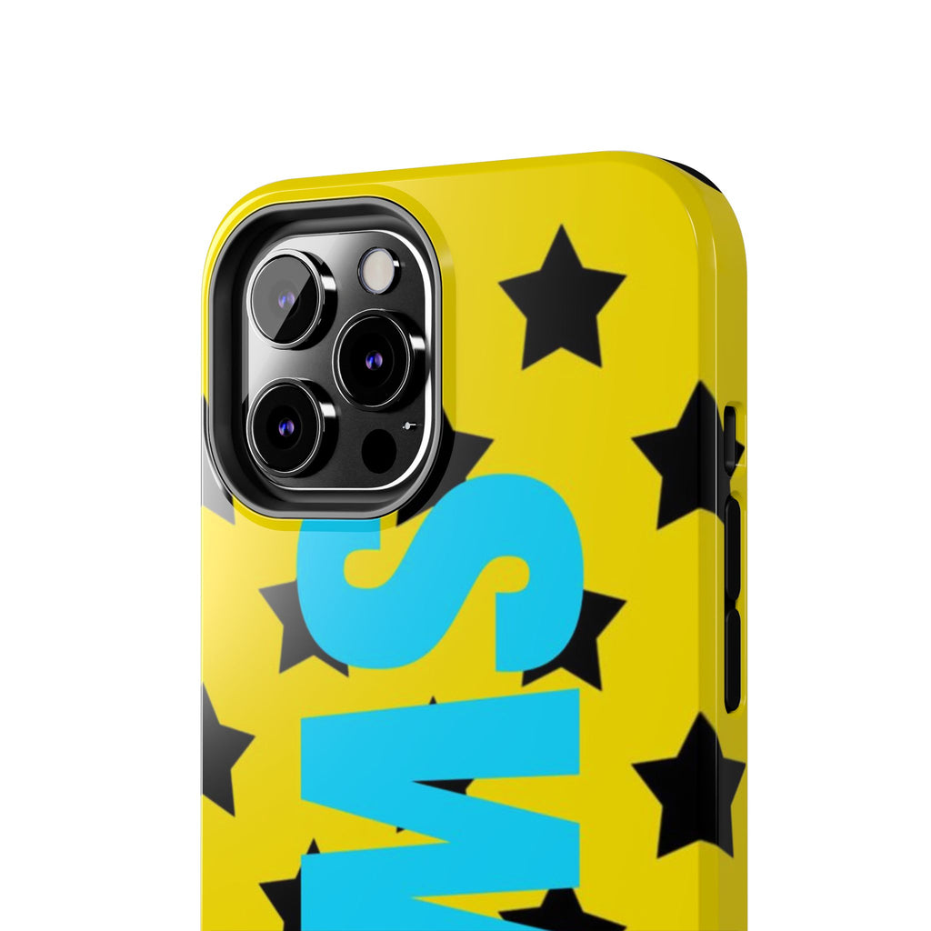 SWAG Star Phone Case — Bold Yellow & Blue Tough Protective Case