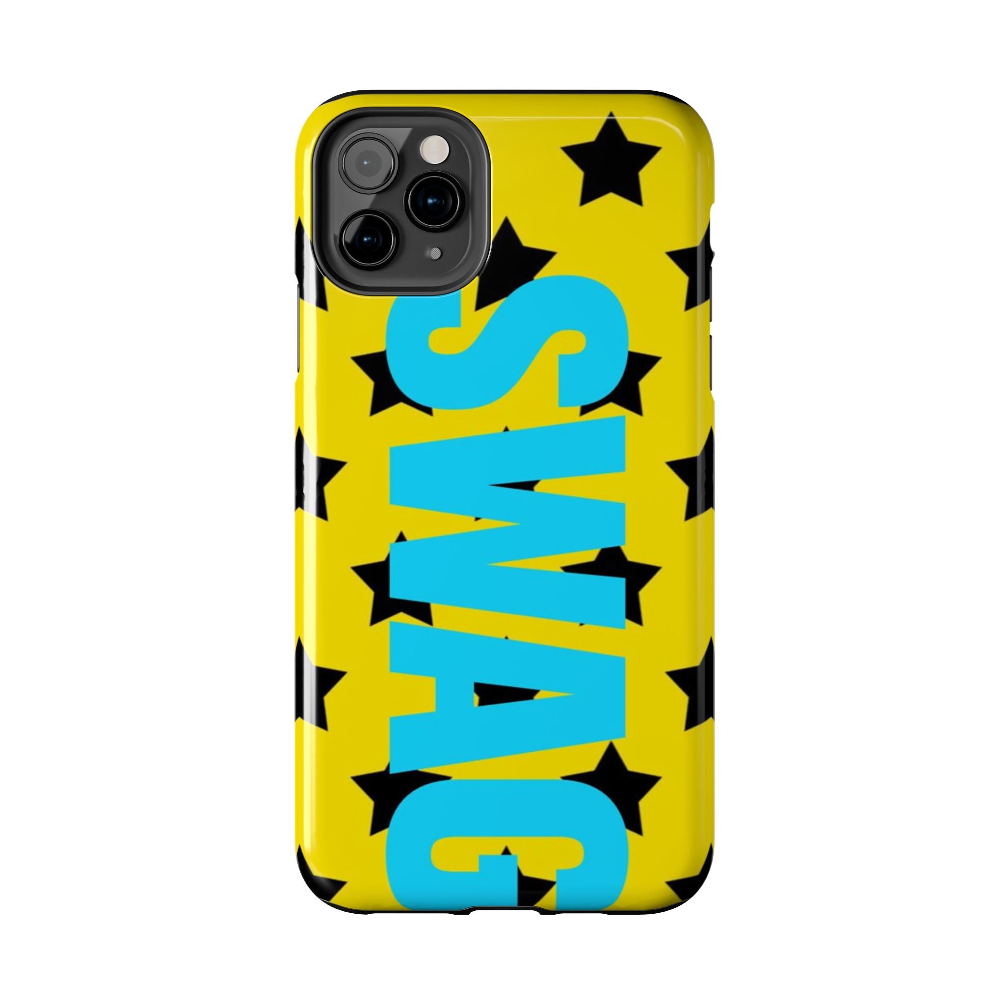 SWAG Star Phone Case — Bold Yellow & Blue Tough Protective Case