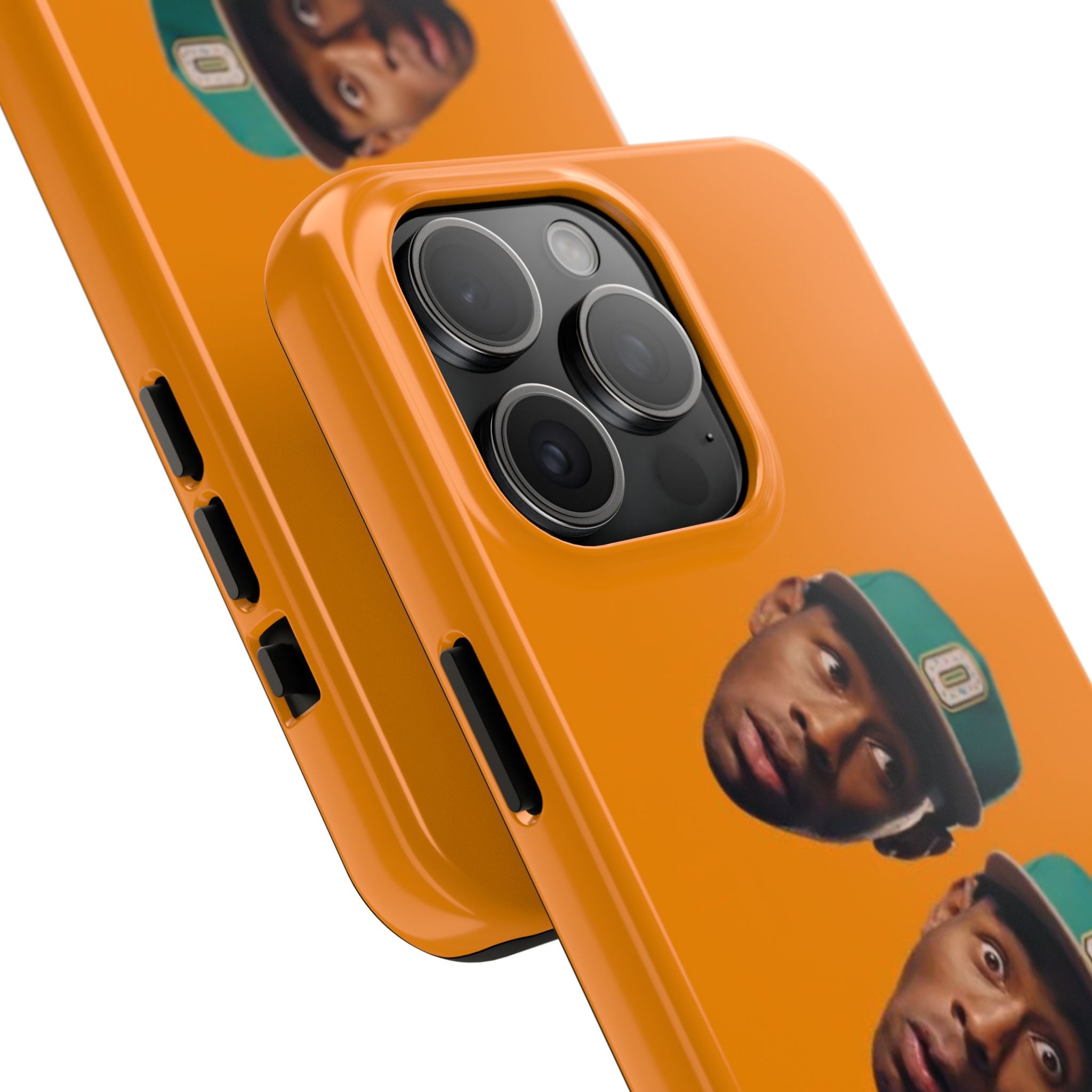 Phone Case — TYLER Triple Portrait Pop Art on Orange