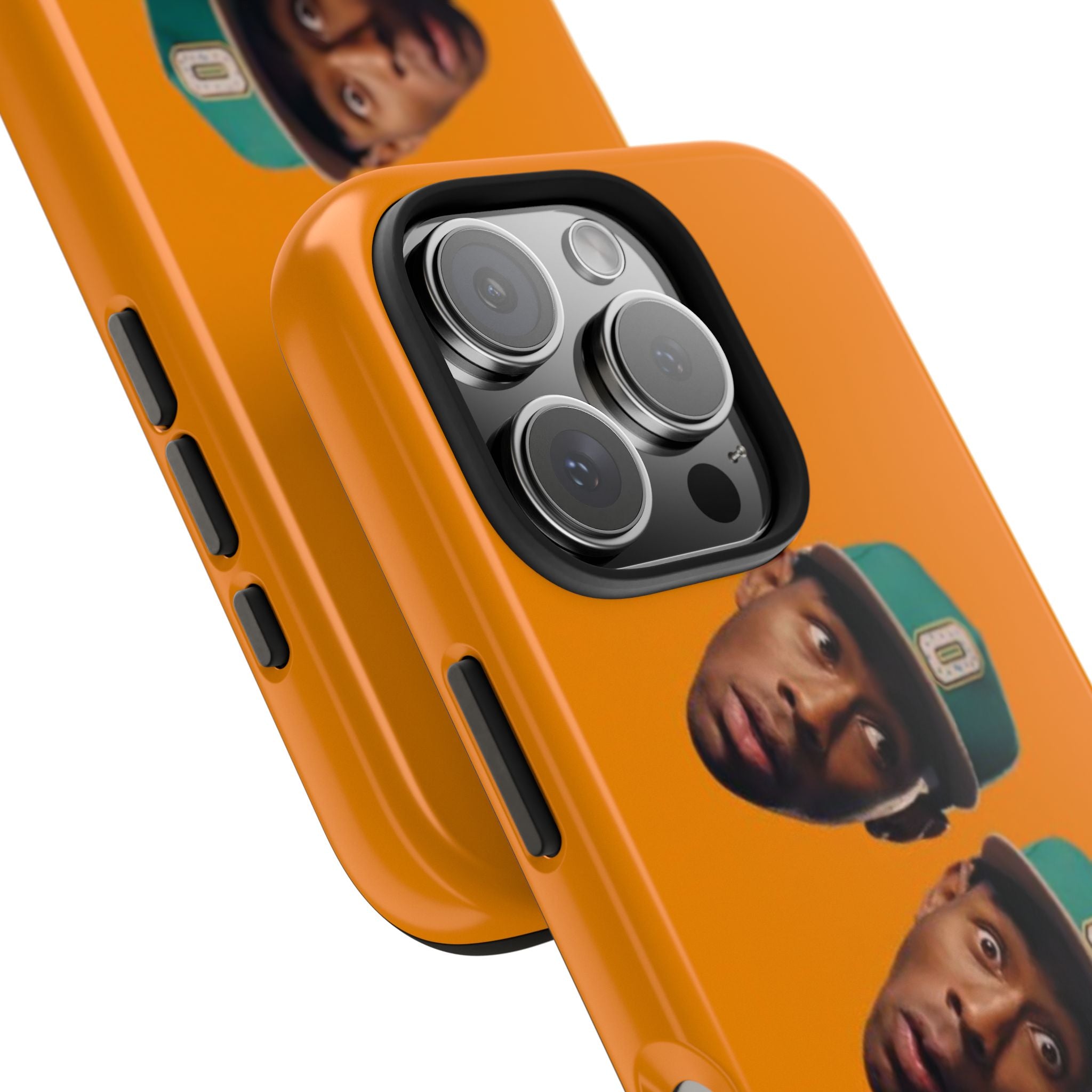 Phone Case — TYLER Triple Portrait Pop Art on Orange