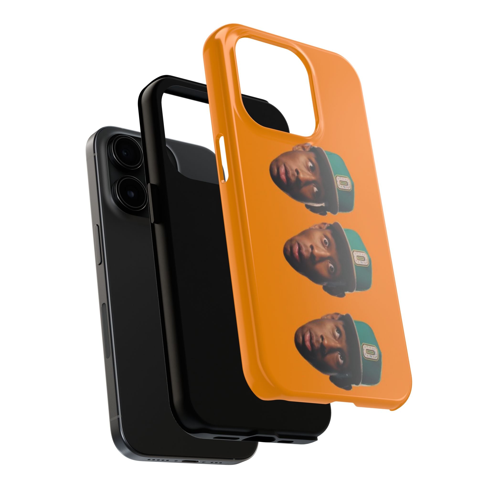 Phone Case — TYLER Triple Portrait Pop Art on Orange